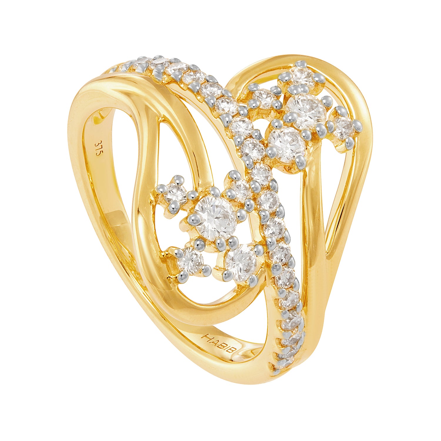 CHIC | Diamond Ring in 375/9K Yellow Gold 271970125