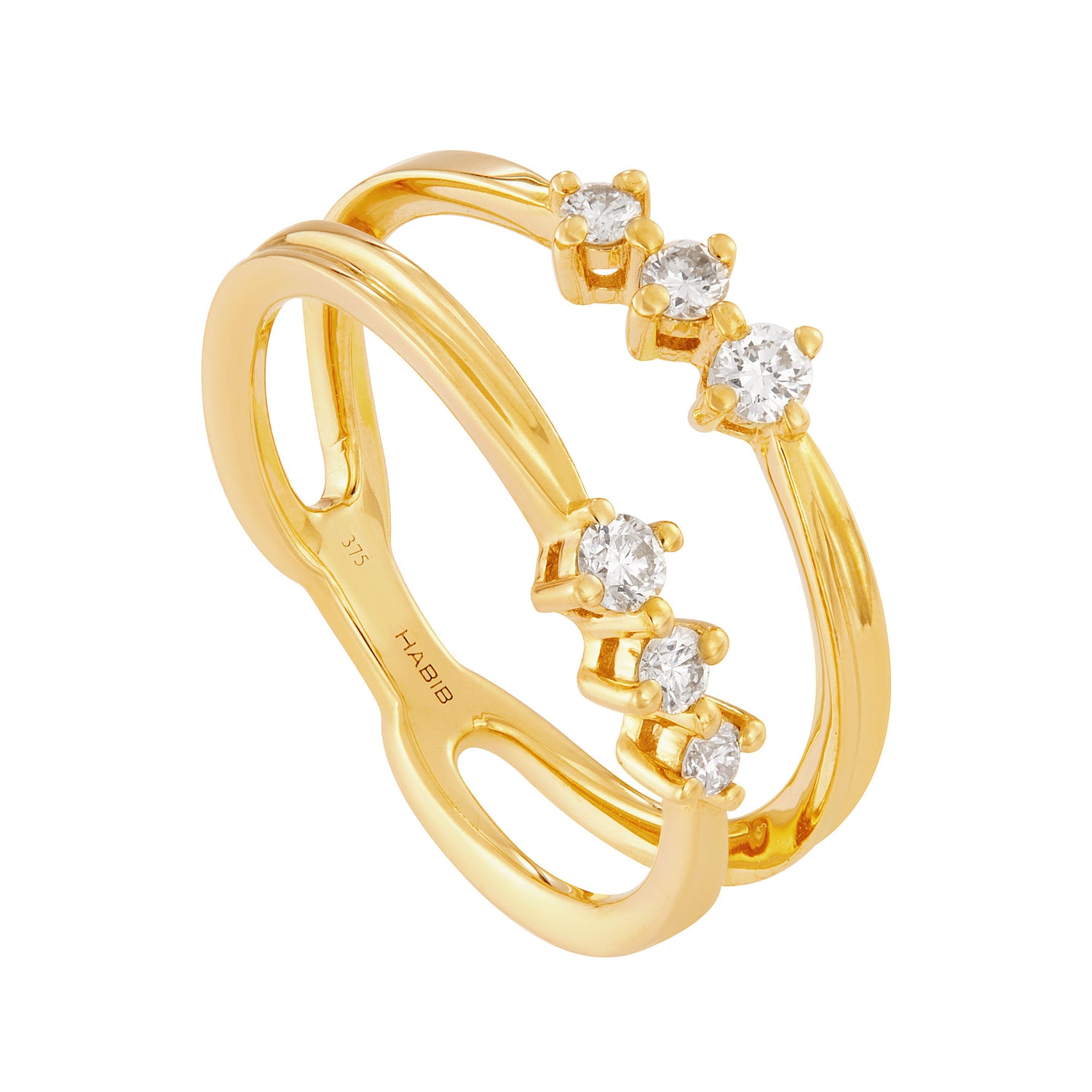 CHIC | Diamond Ring in 375/9K Yellow Gold 273320625