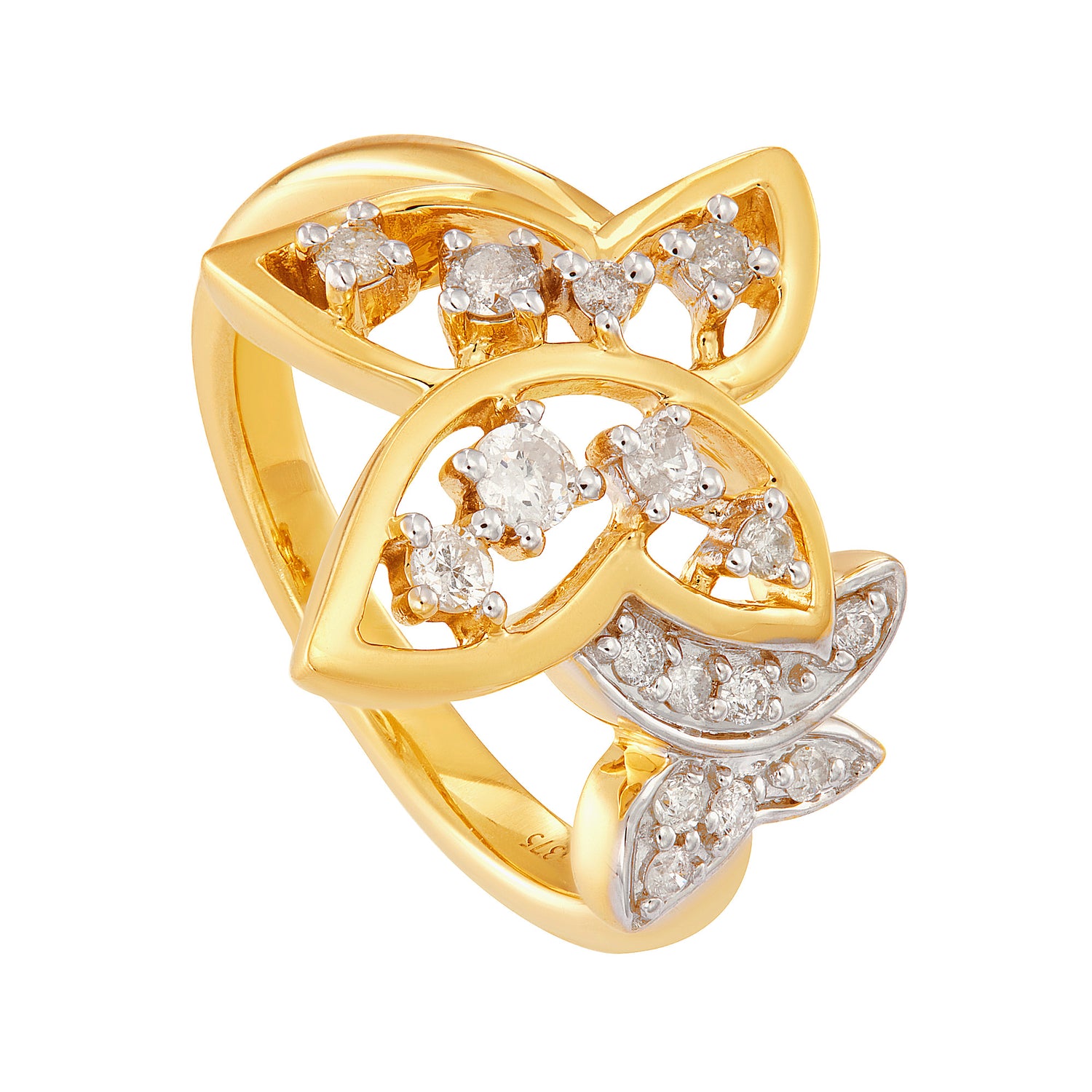 CHIC | Diamond Ring in 375/9K Yellow and White Gold 2271920125