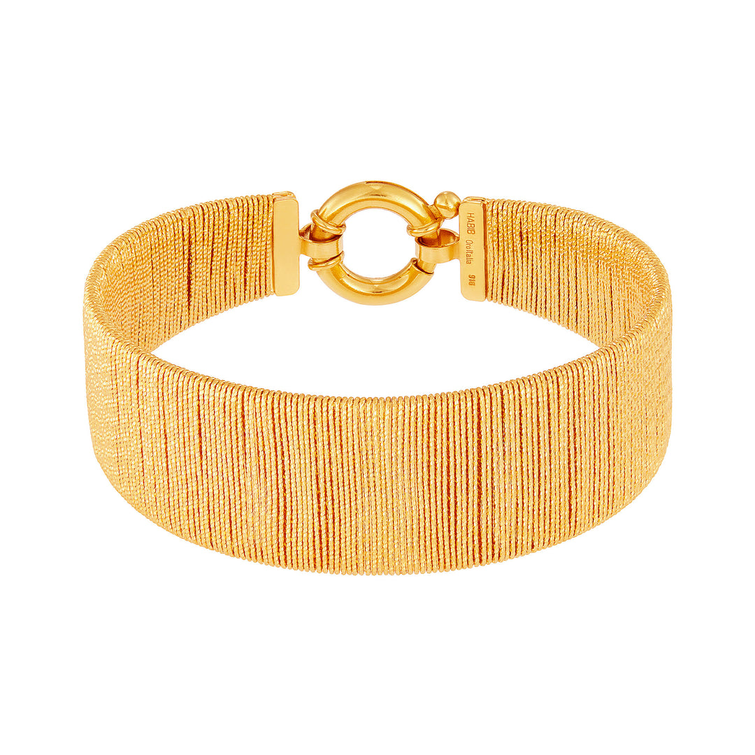 SICILIA | Oro Italia 916 Yellow Gold Bangle GB94320625 (22K Gold)
