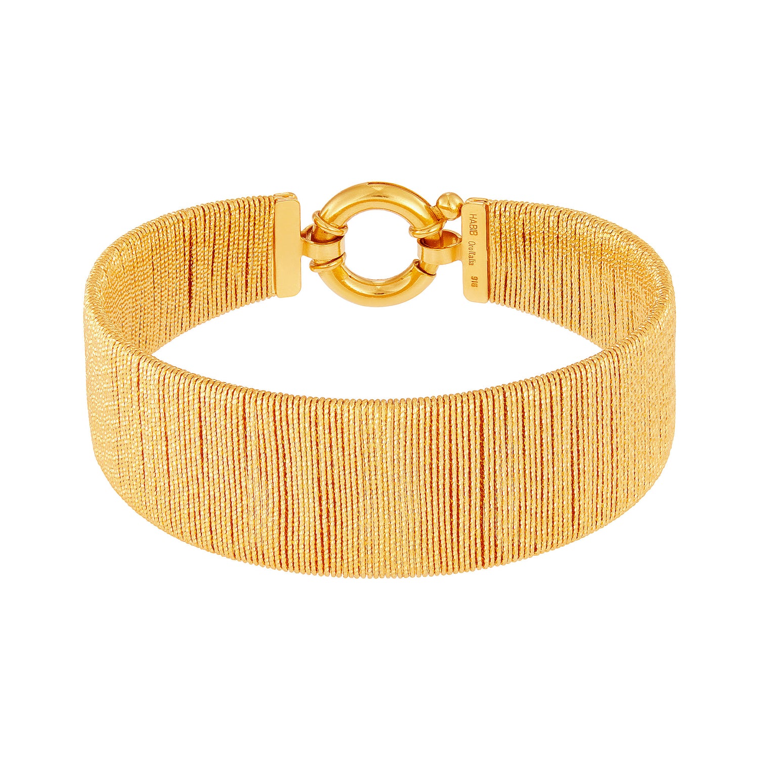 SICILIA | Oro Italia 916 Yellow Gold Bangle GB94320625 (22K Gold)