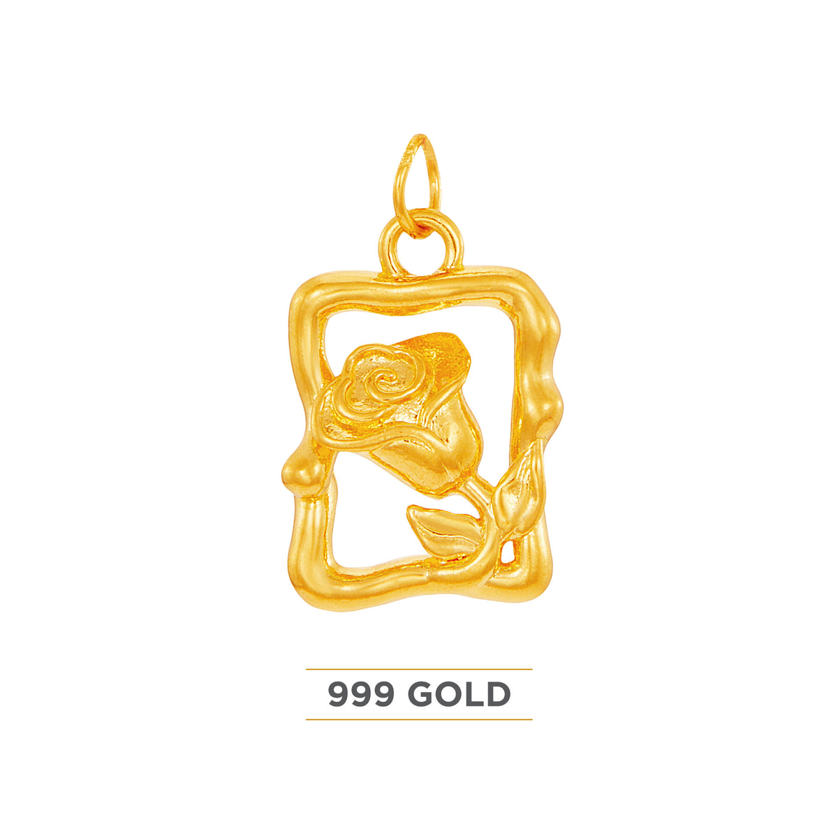 999/24K Yellow Gold Pendant 24CSP040924