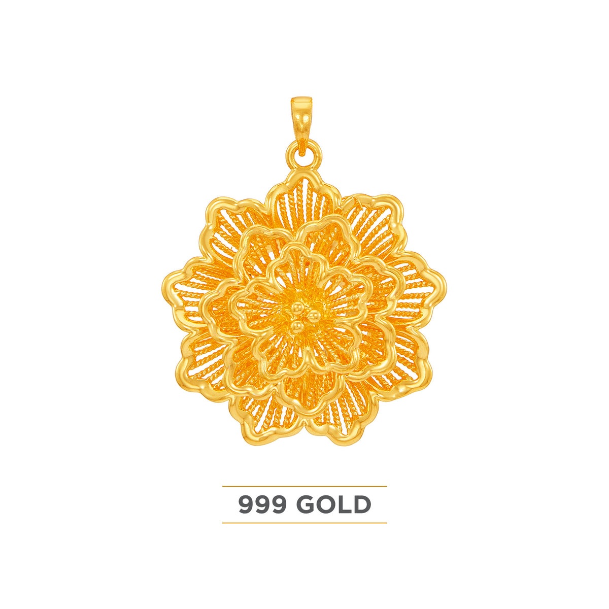 999/24K Yellow Gold Pendant 9GP00471224