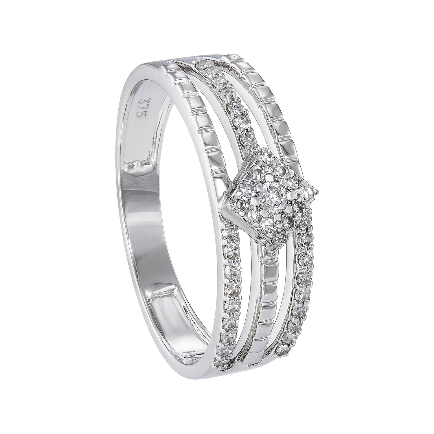 Diamond Ring in 375/9K White Gold 271131224