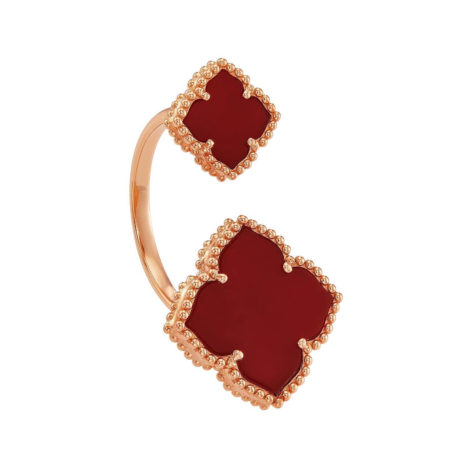 AL-ZAHRA | Carnelian Gemstone Ring in 750/18K Rose Gold 270891124(RG)-CARN