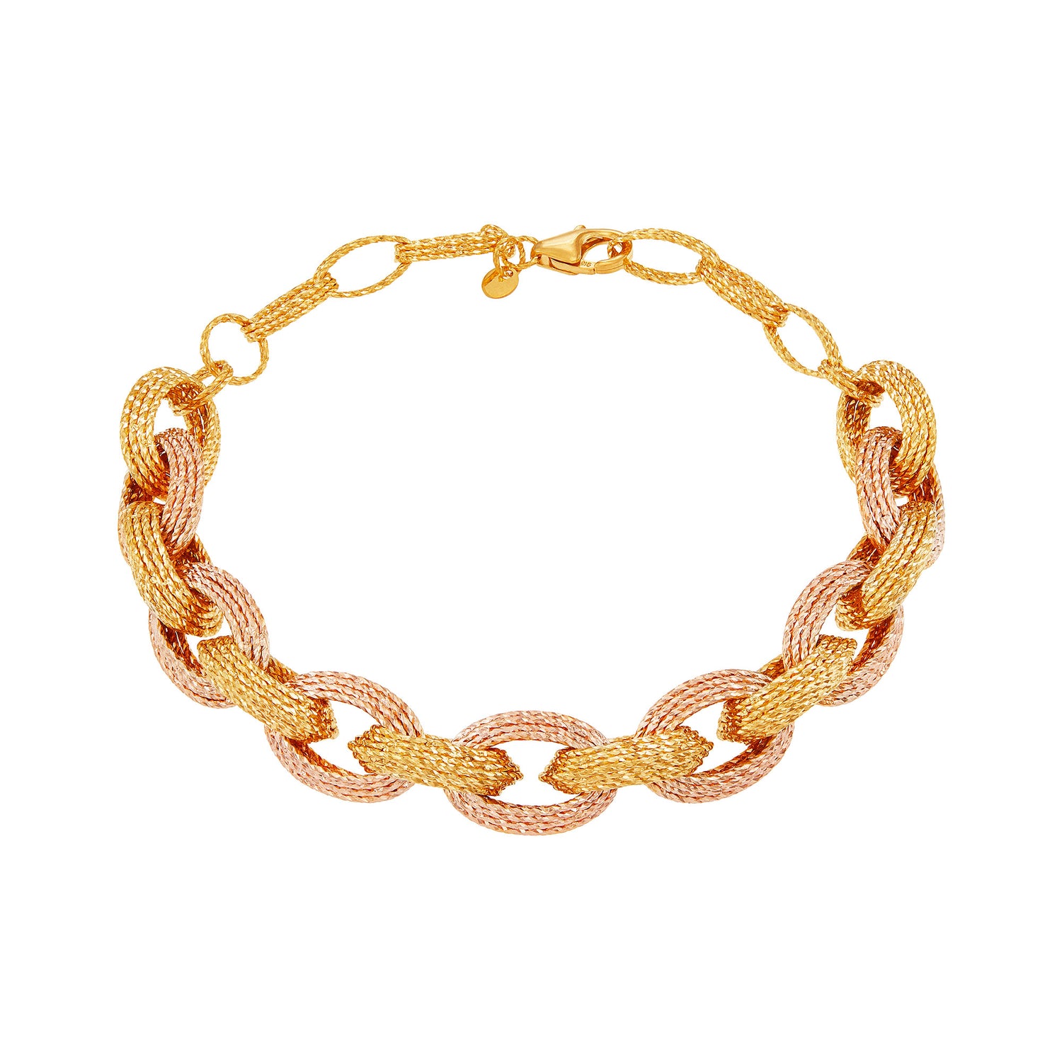 EMMA | Oro Italia 916 Yellow and White Gold Bracelet GW49970324(YR)-BI (22K Gold)