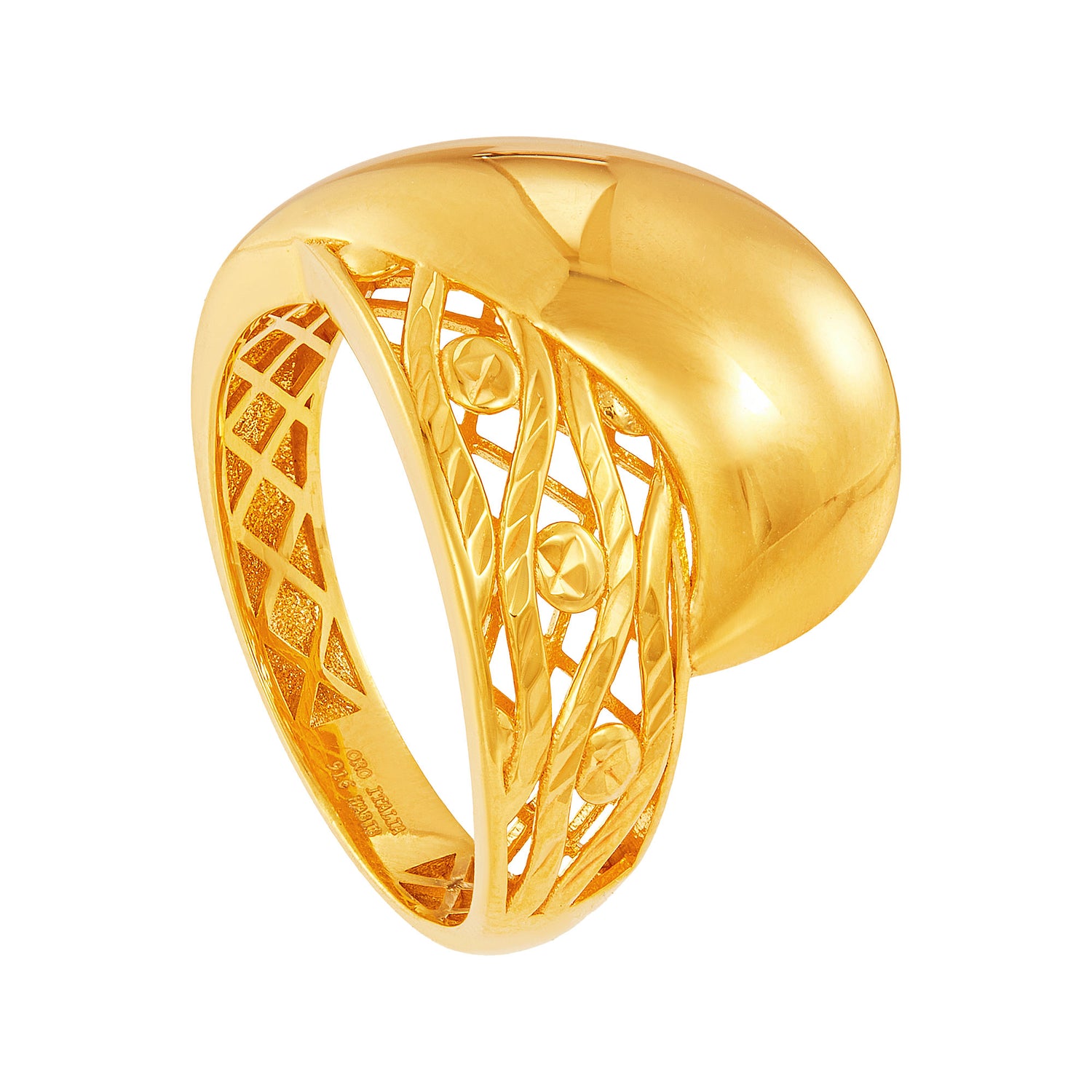 Oro Italia 916 Yellow Gold Ring GR55240624 (22K Gold)