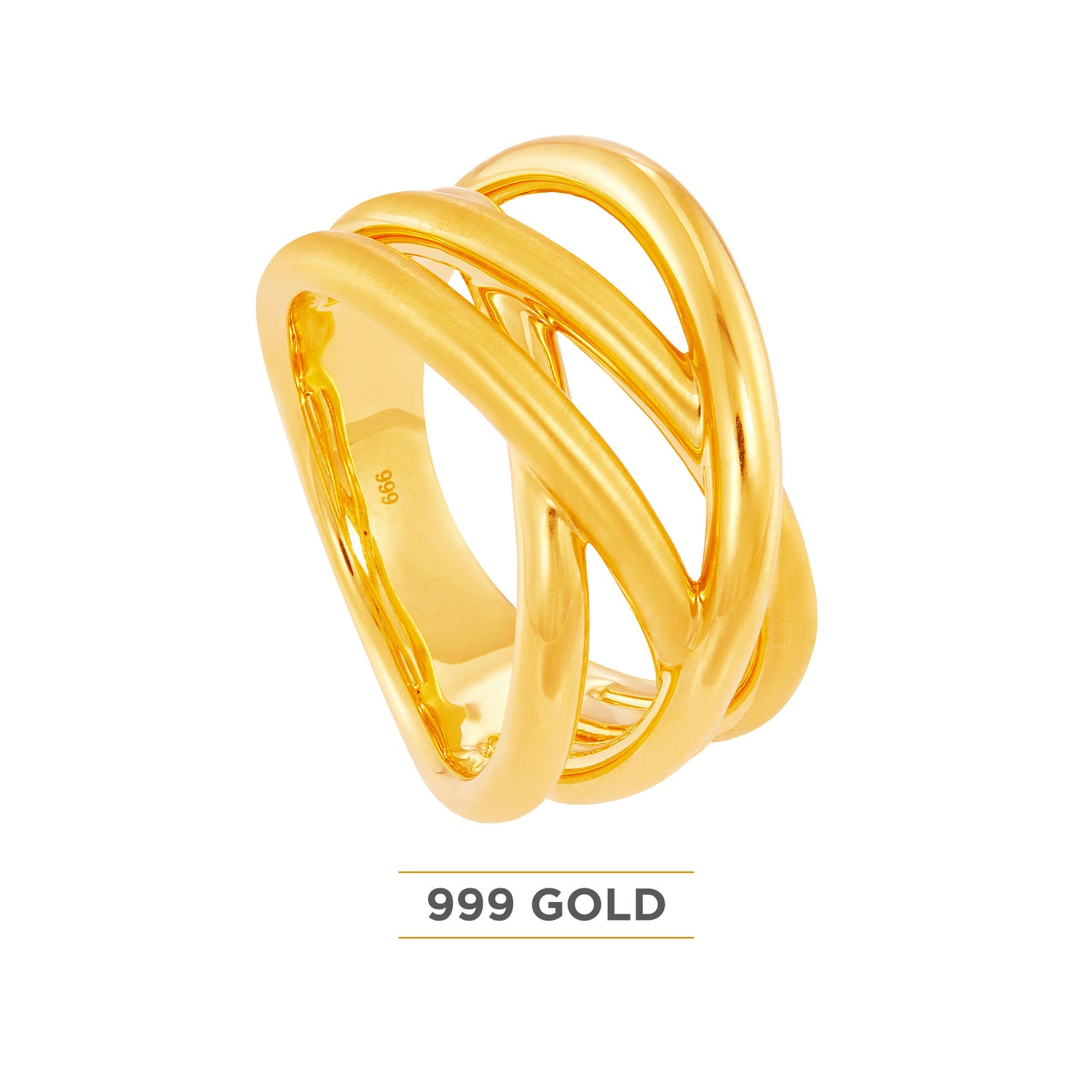 999/24K Yellow Gold Ring 9GR00201024