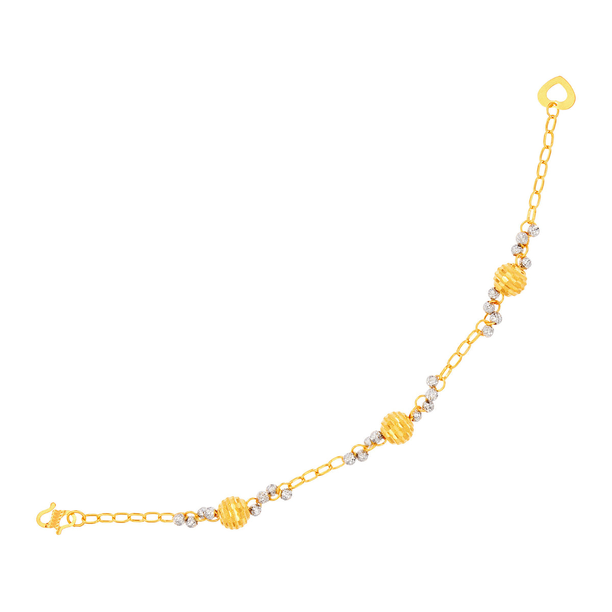 916/22K Yellow and White Gold Bracelet DDA1701-01-011124(B)