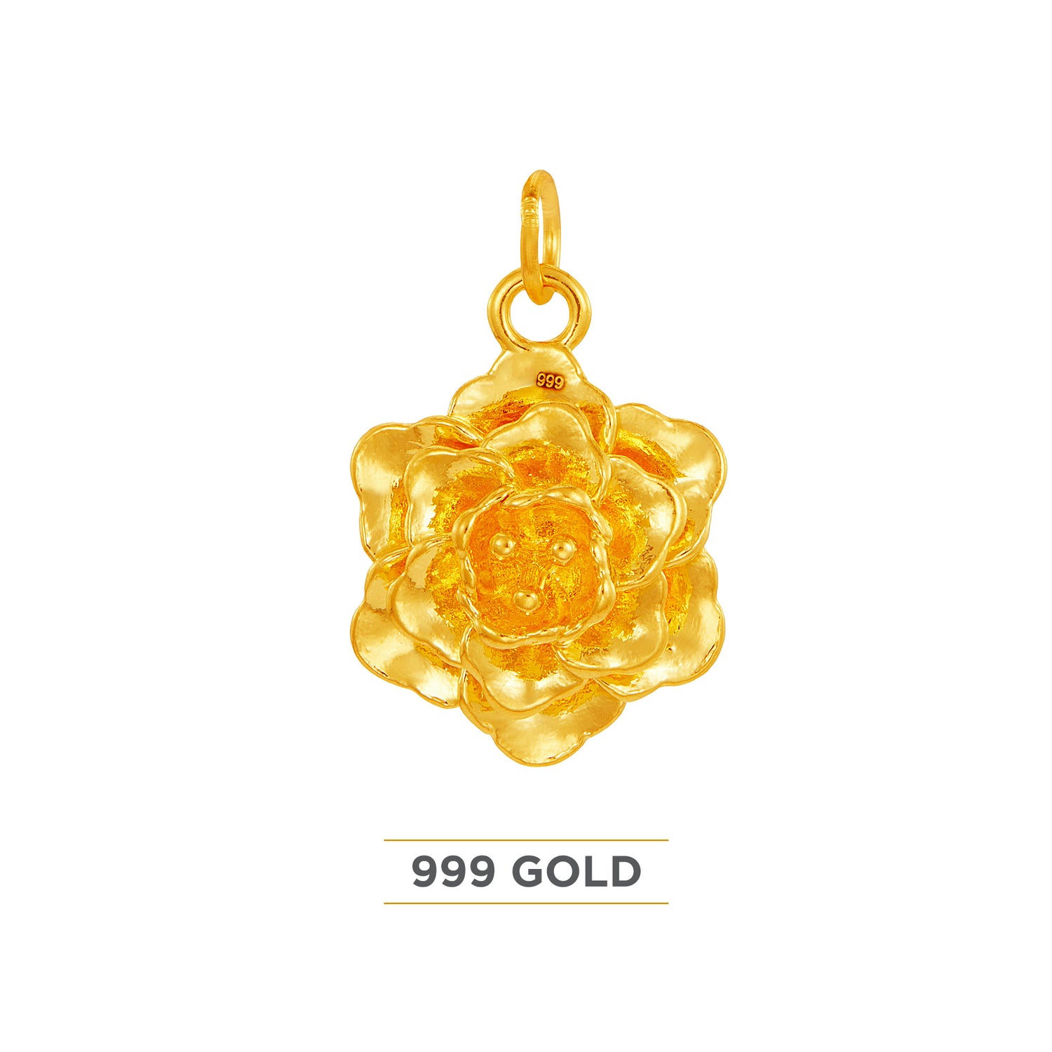 999/24K Yellow Gold Pendant 24CSP030924