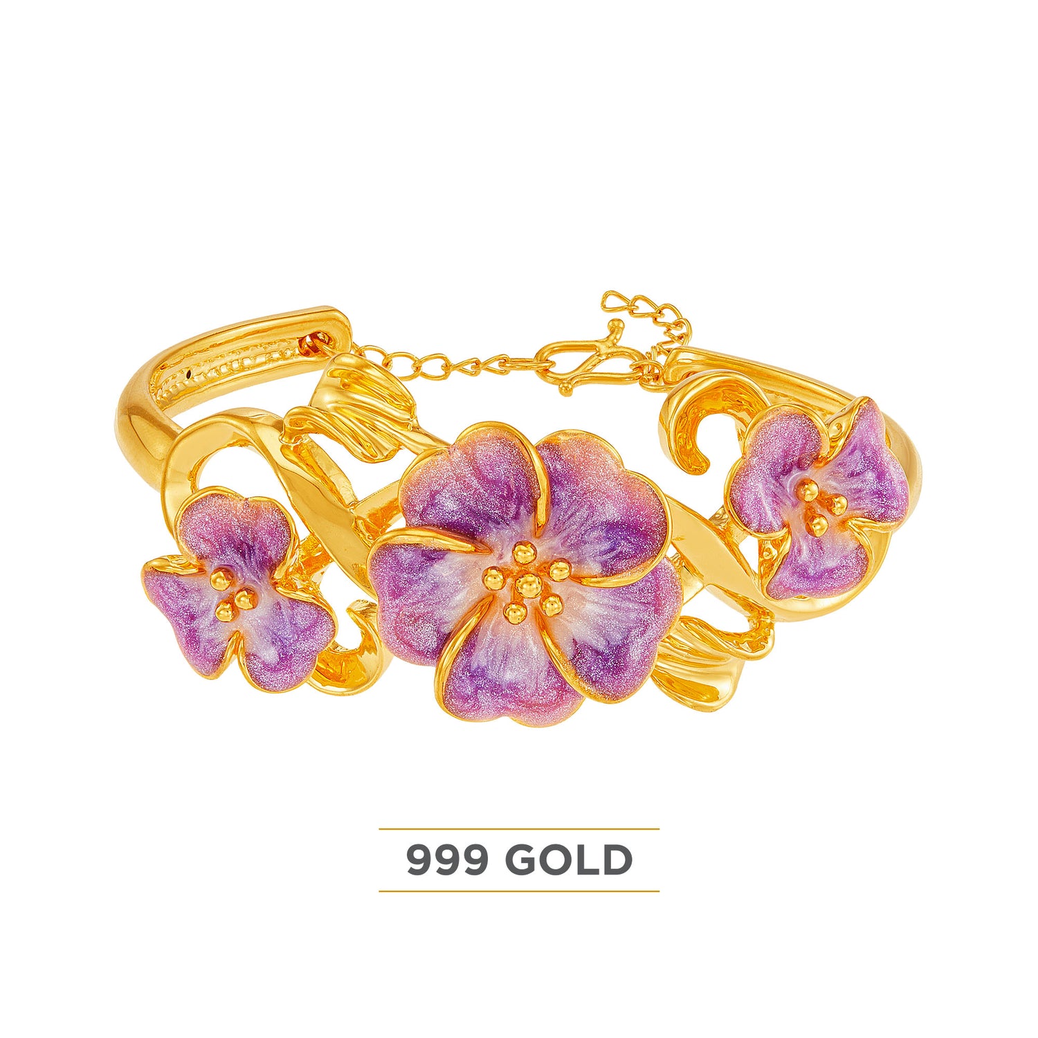 999/24K Yellow Gold Bangle 9GB00111224