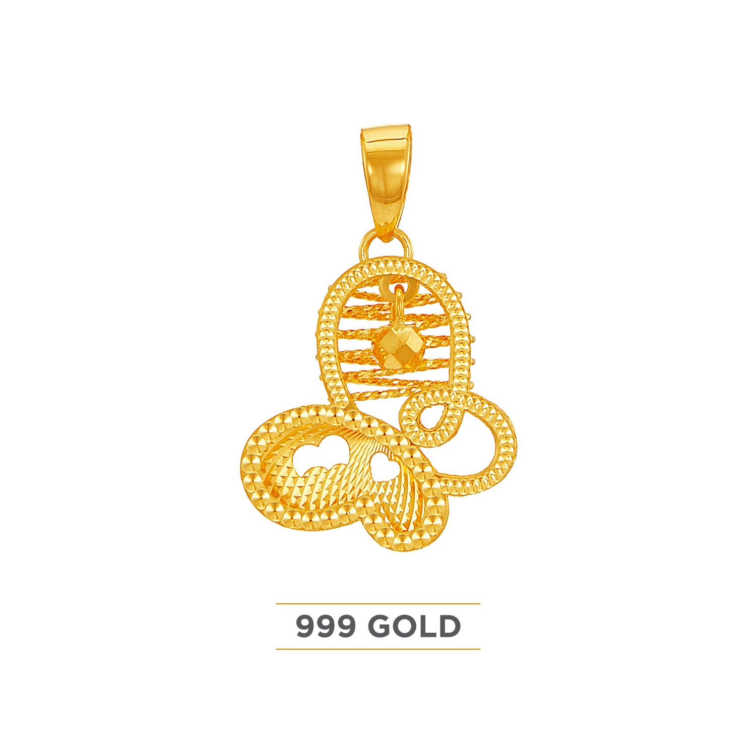 999/24K Yellow Gold Pendant 9GP00381224