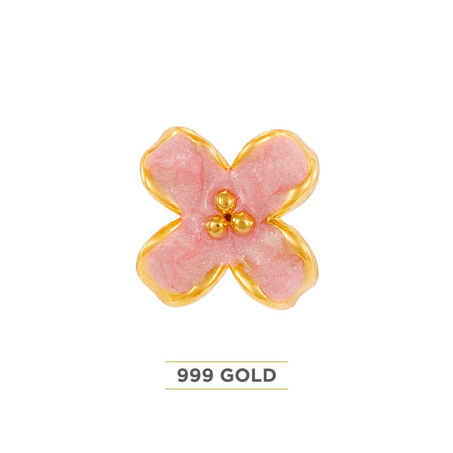 999/24K Yellow Gold Charm BRC010924