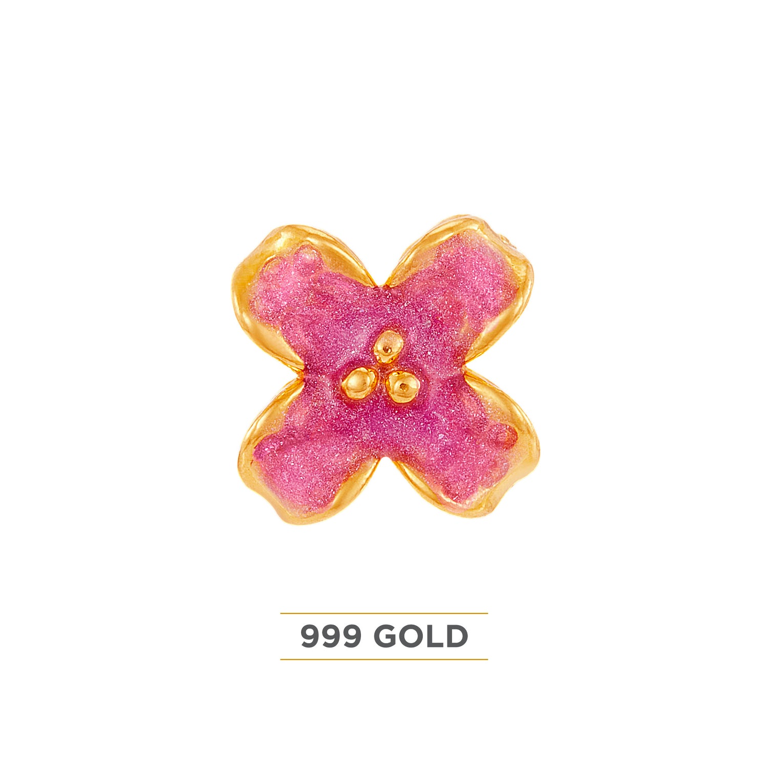999/24K Yellow Gold Charm BRC020924