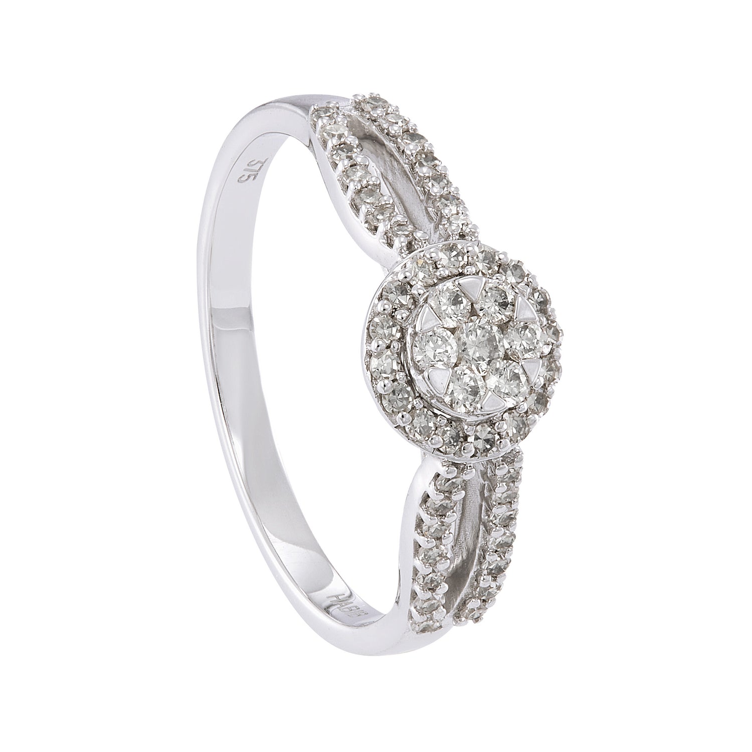 Diamond Ring in 375/9K White Gold 271531224