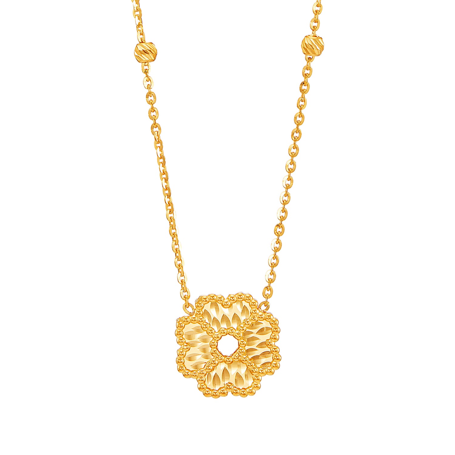 Oro Italia 916 Yellow Gold Necklace GC32021024 (22K Gold)