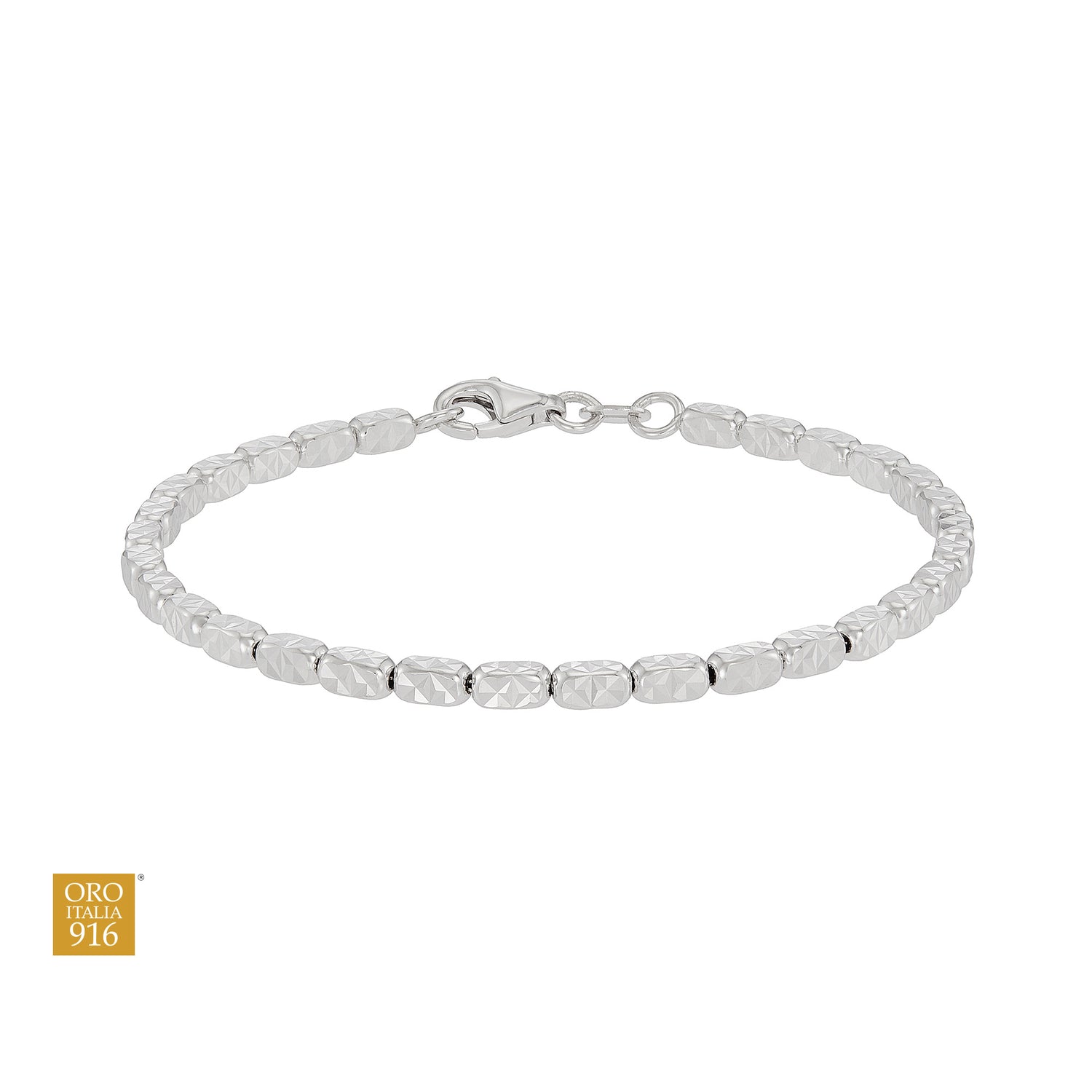 Oro Italia 916 White Gold Bracelet GW54070825(W) (22K Gold)