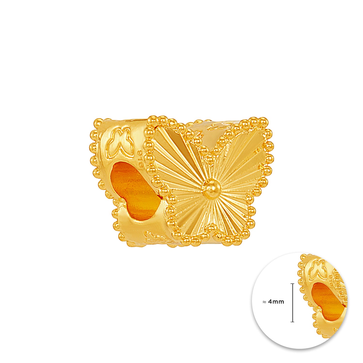 916/22K Yellow Gold Charm 6800013Y