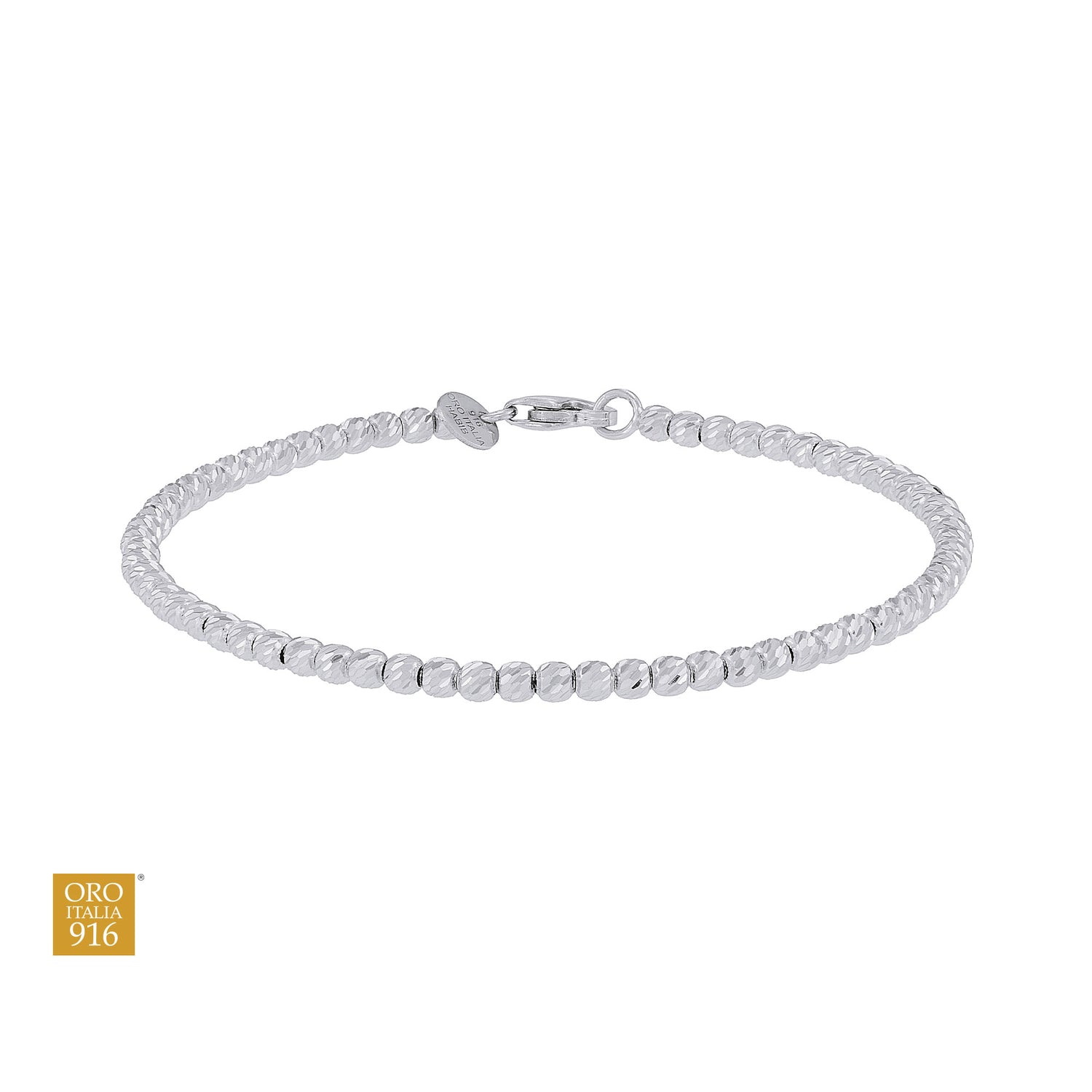 Oro Italia 916 White Gold Bracelet GW53830925(W) (22K Gold)
