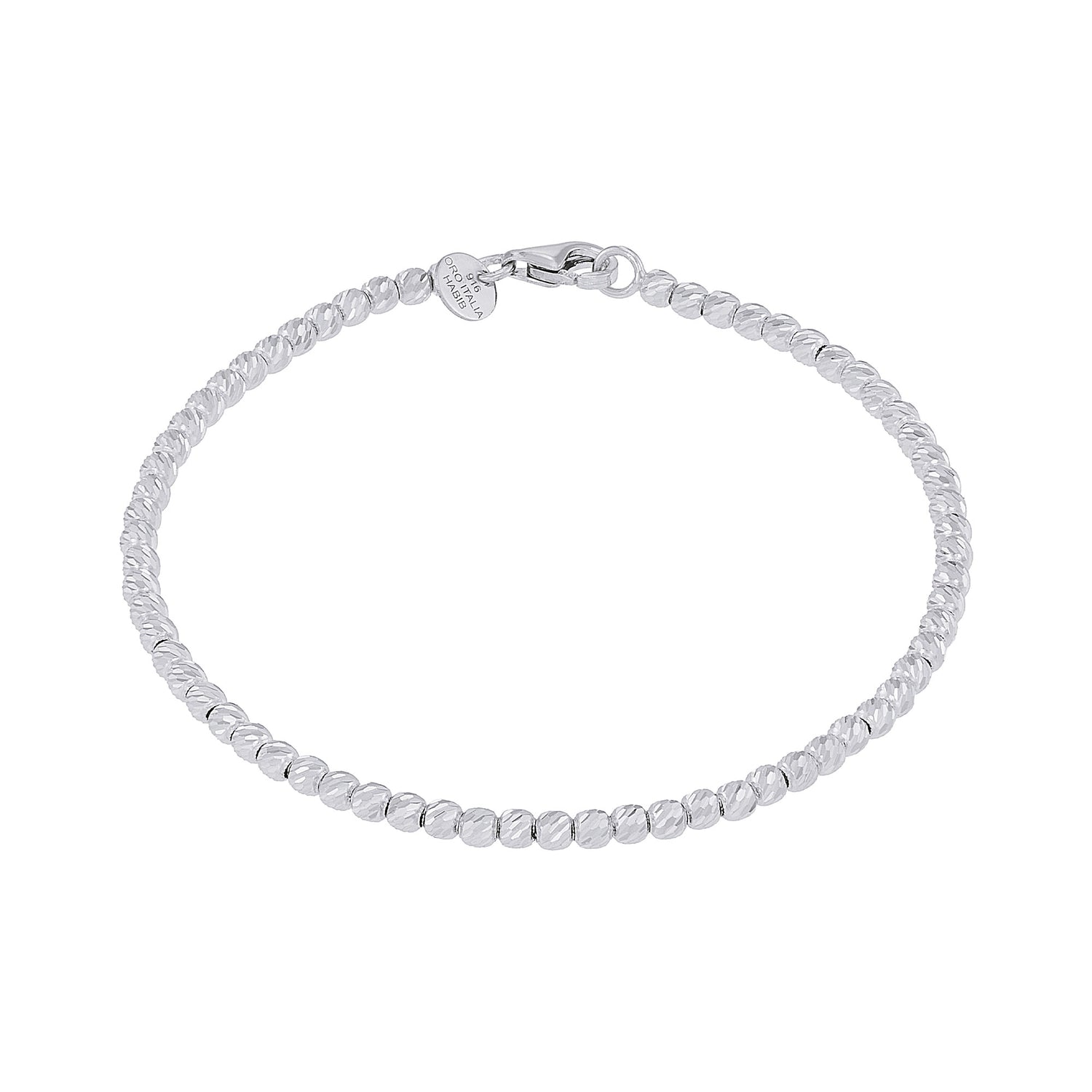 Oro Italia 916 White Gold Bracelet GW53830925(W) (22K Gold)
