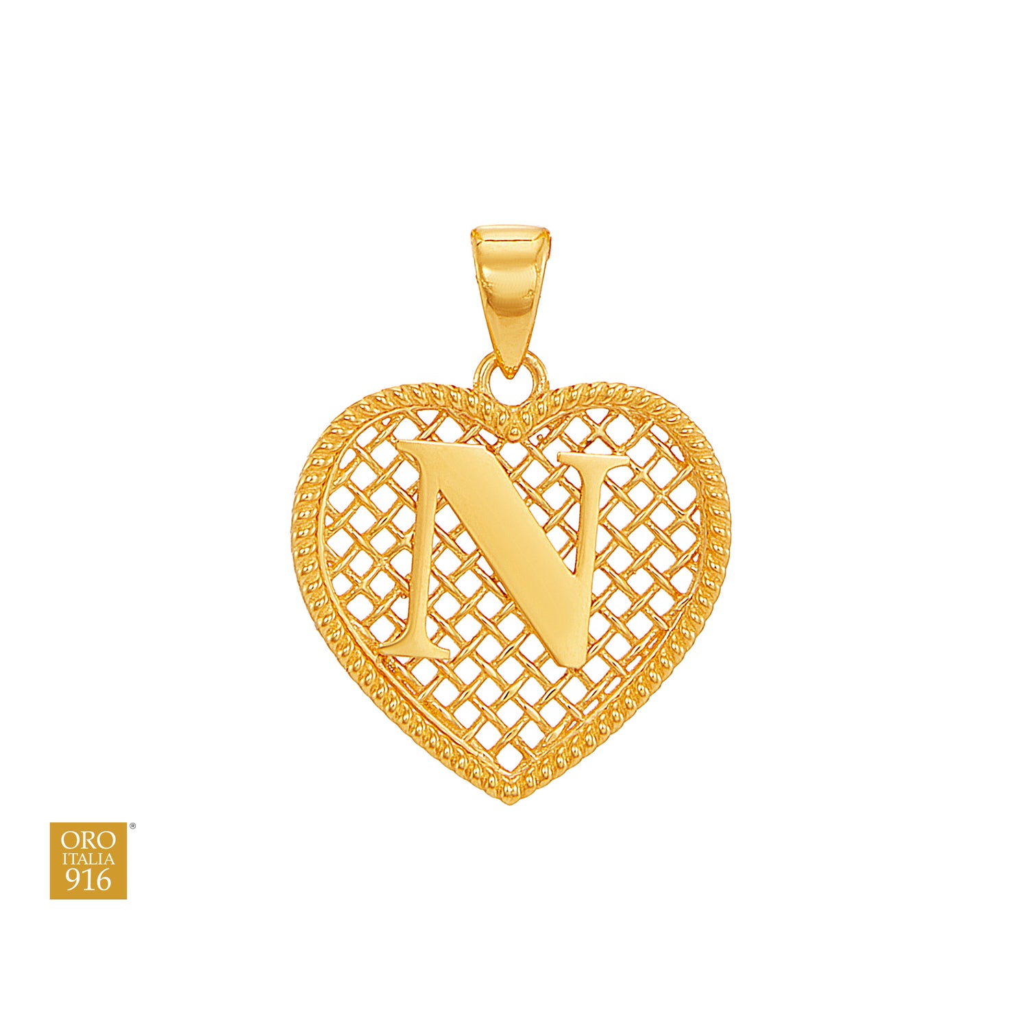 Oro Italia 916 Yellow Gold Pendant GP54181225(N) (22K Gold)