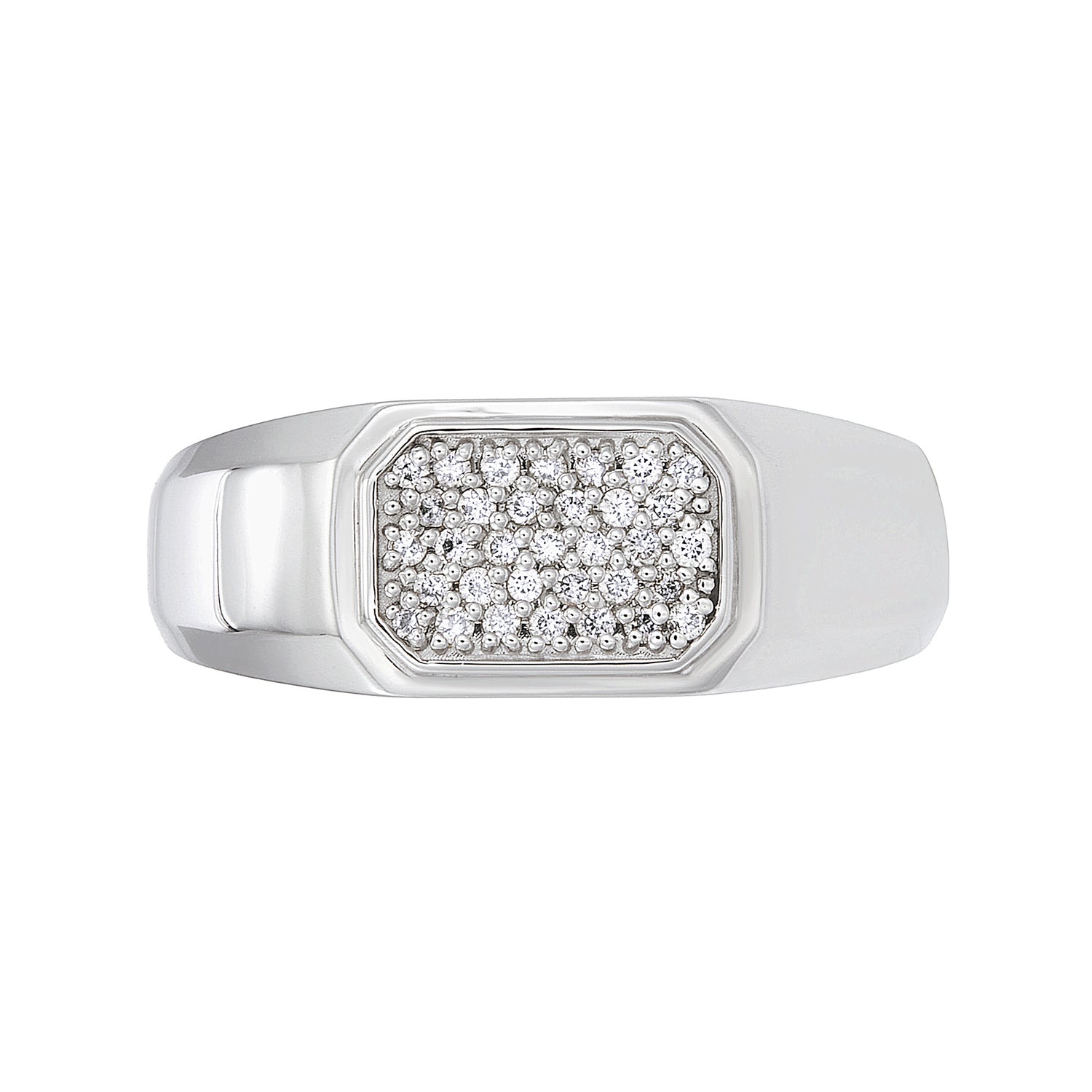 Diamond Men's Ring in 925 Silver Palladium 273910725(PLD)