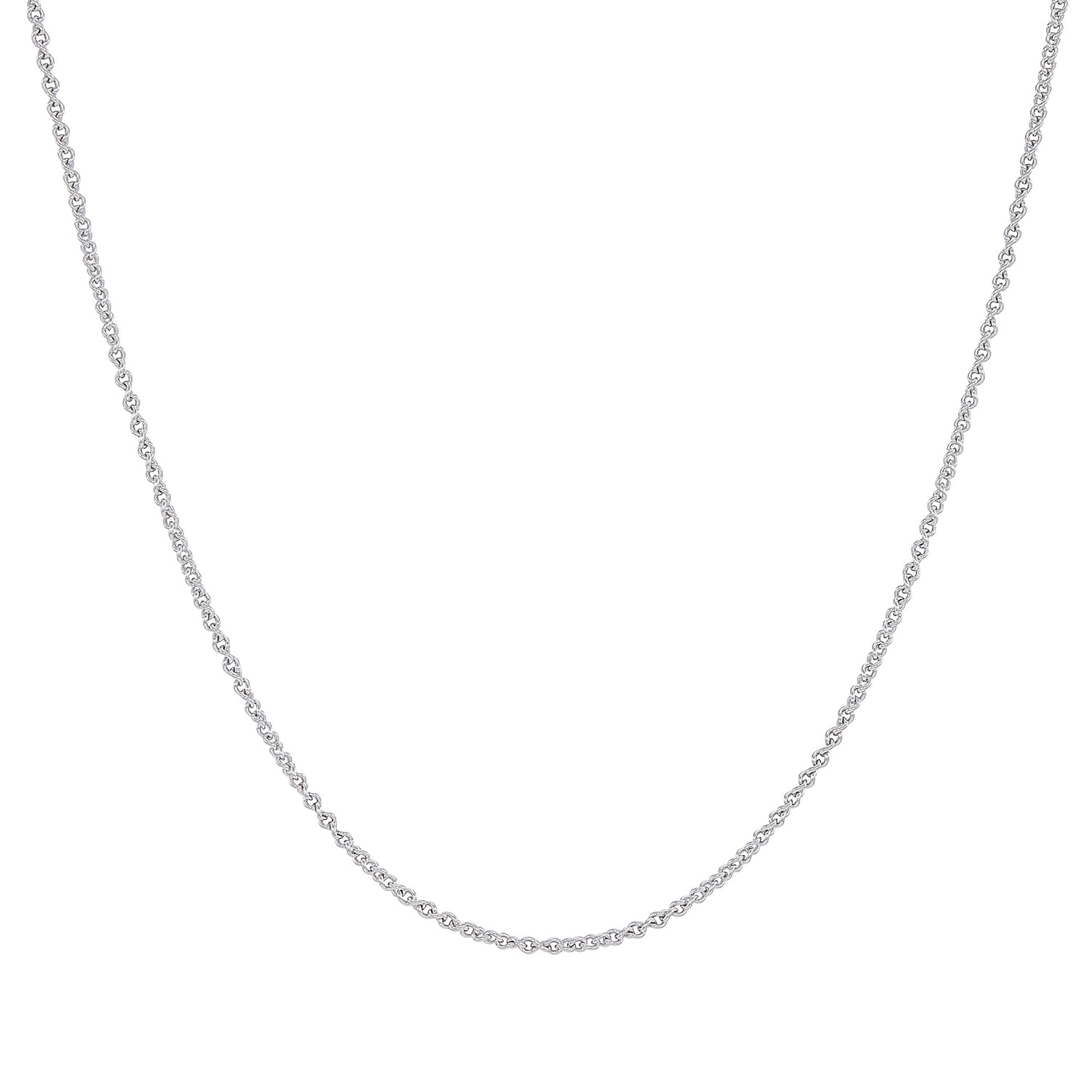 375/9K White Gold Necklace 040 GDS 375WG