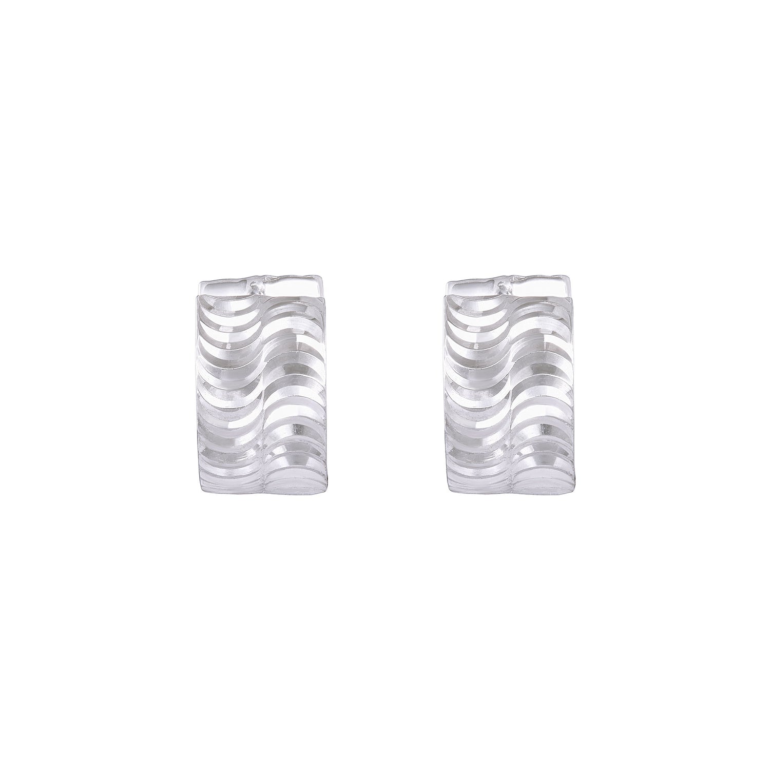 750/18K White Gold Earring GEC016