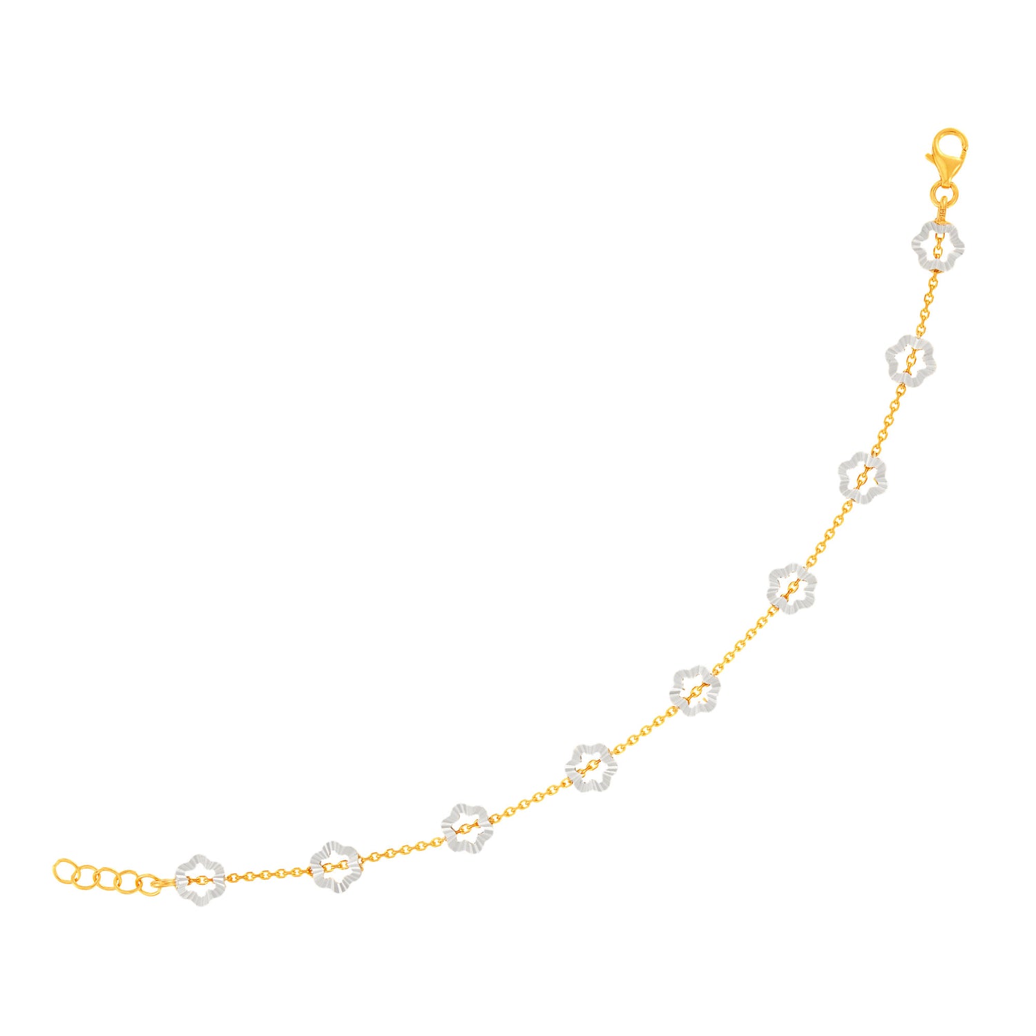 916/22K Yellow and White Gold Bracelet B73100425-BI