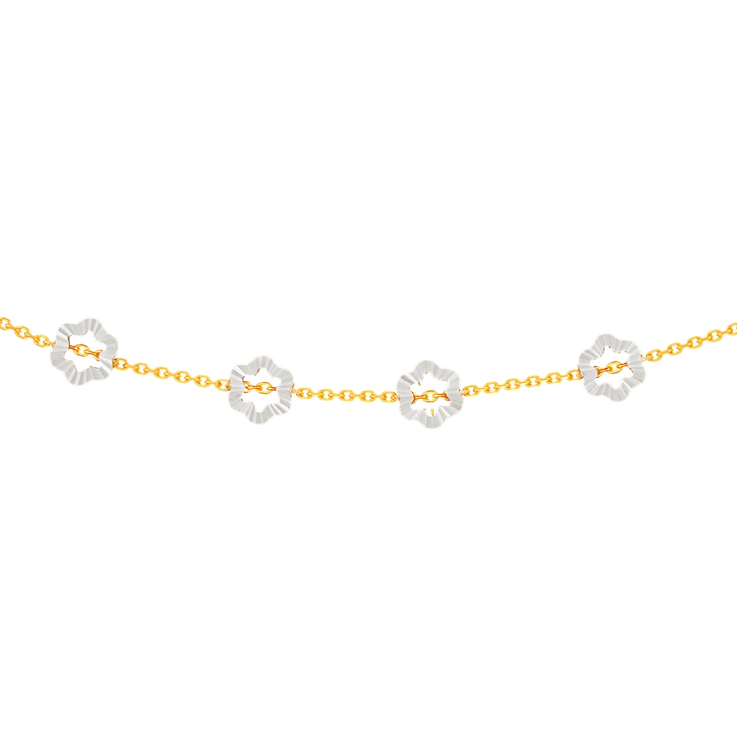 916/22K Yellow and White Gold Bracelet B73100425-BI