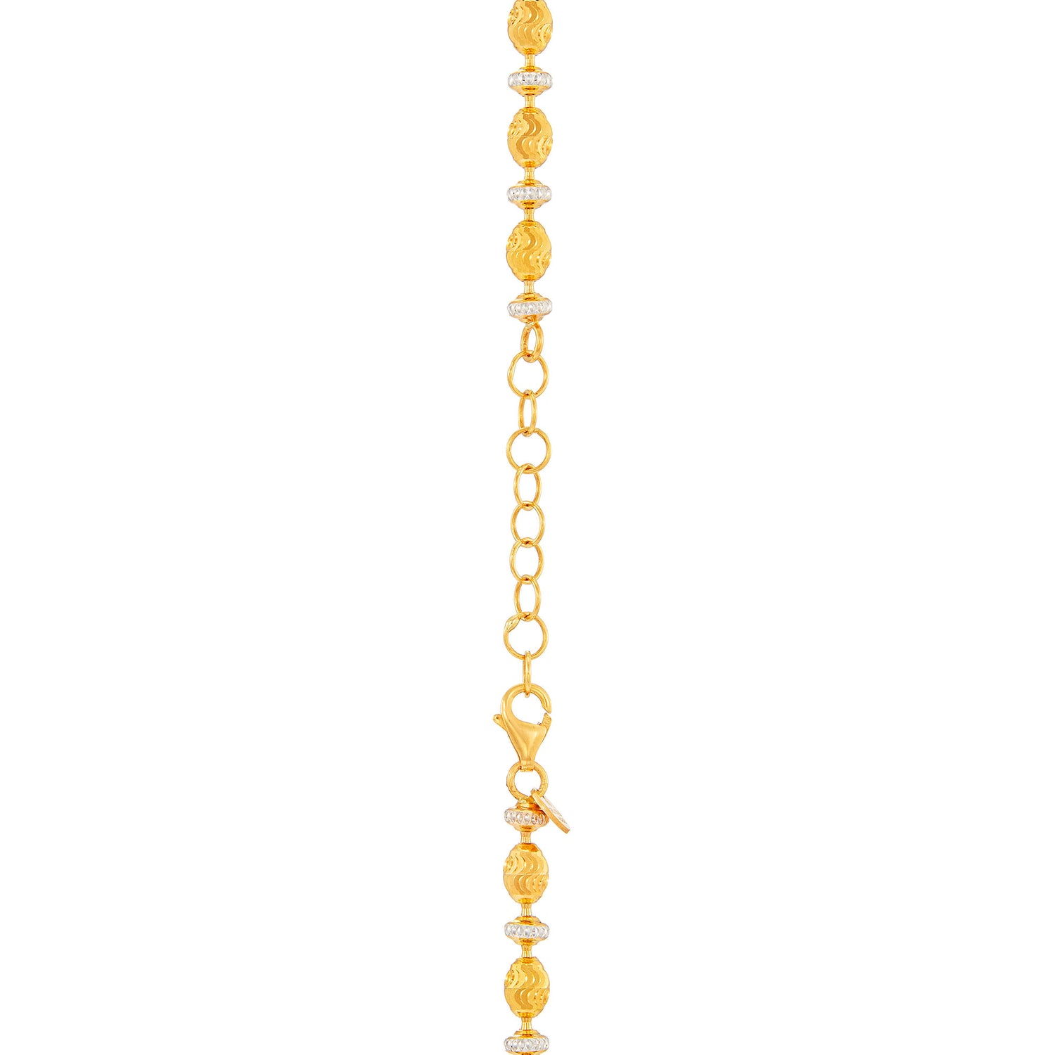 Oro Italia 916 Yellow and Gold Necklace GC32960625(YW)-BI (22K Gold)