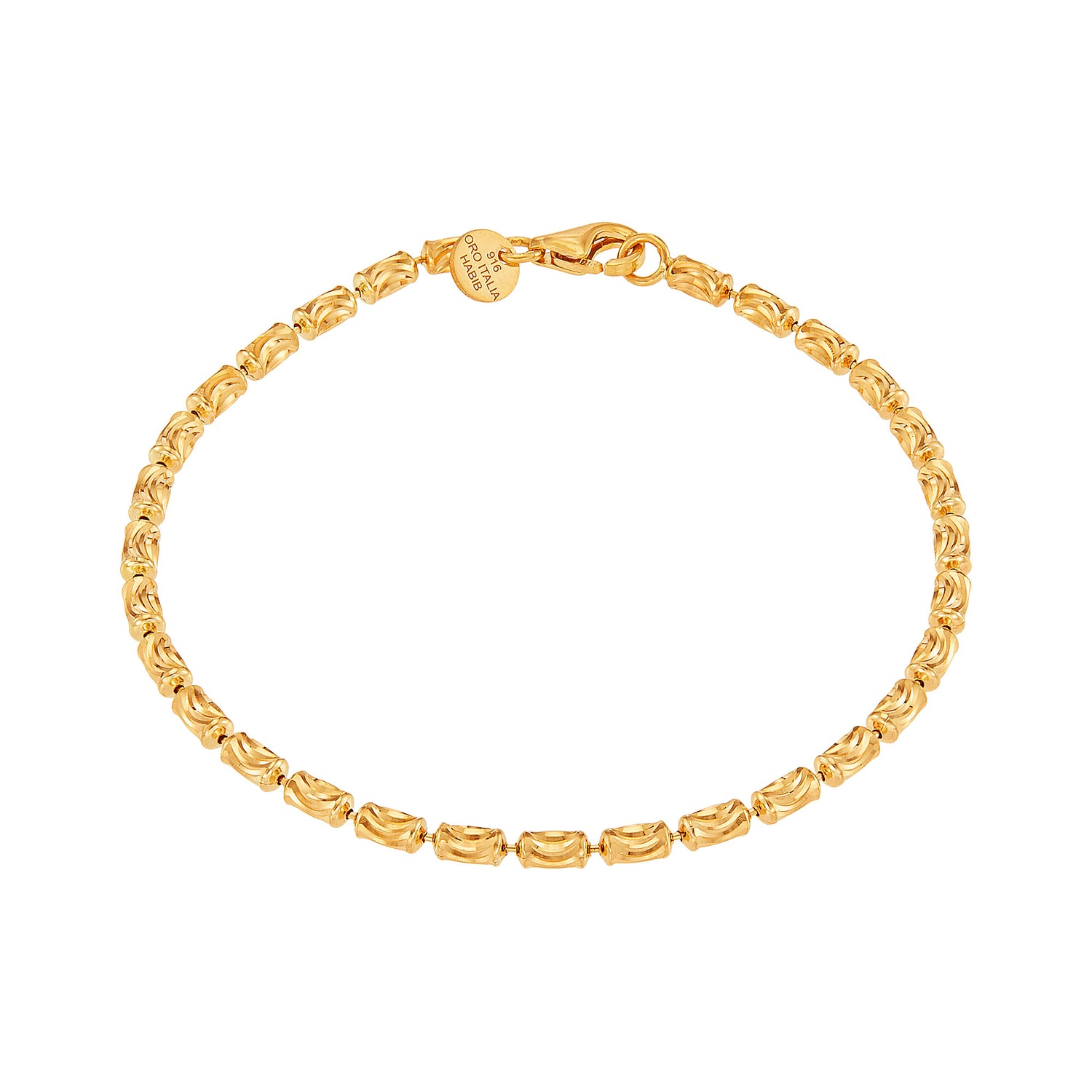 Oro Italia 916 Yellow Gold Bracelet GW53970625 (22K Gold)