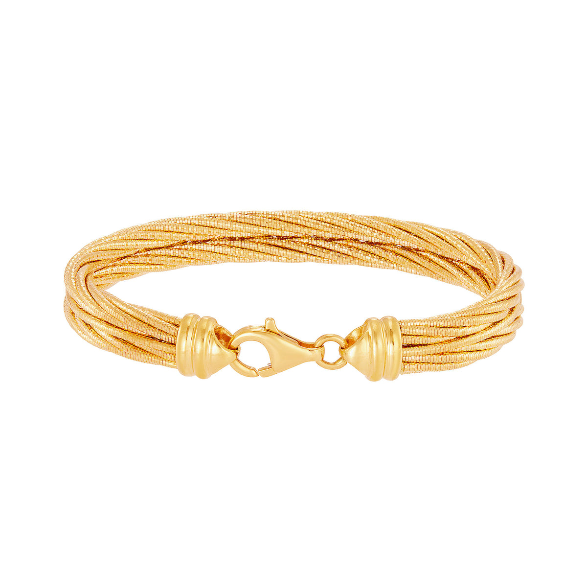 CAVO | Oro Italia 916 Yellow and White Bangle GB93630225(YW)-BI (22K Gold)