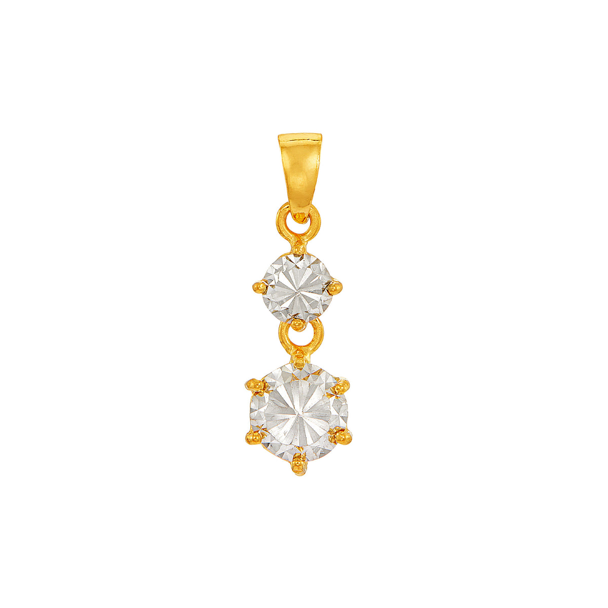 916/22K Yellow and White Gold Pendant 6GP00011025BI