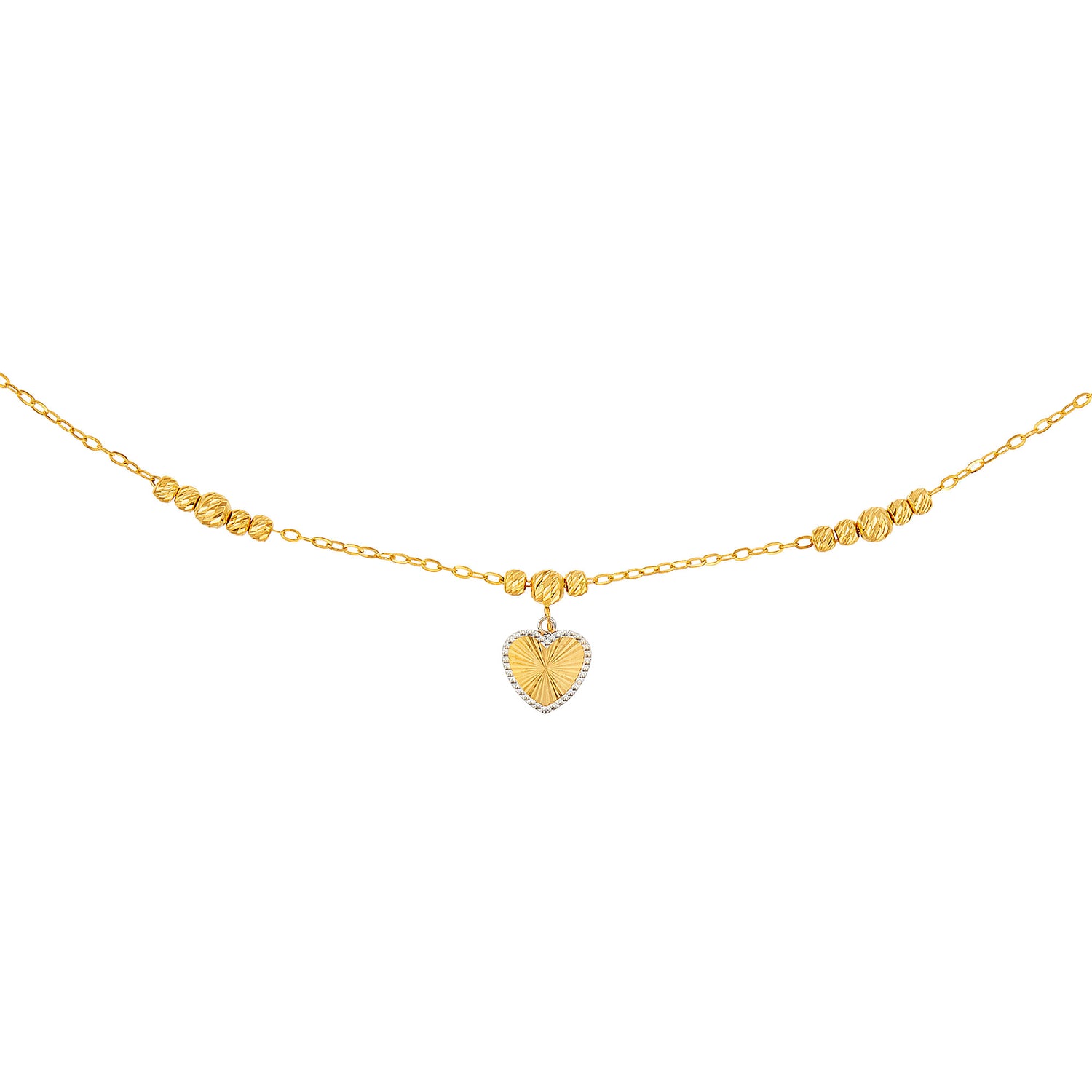 Oro Italia 916 Yellow and White Gold Bracelet GW54020725(YW)-BI (22K Gold)