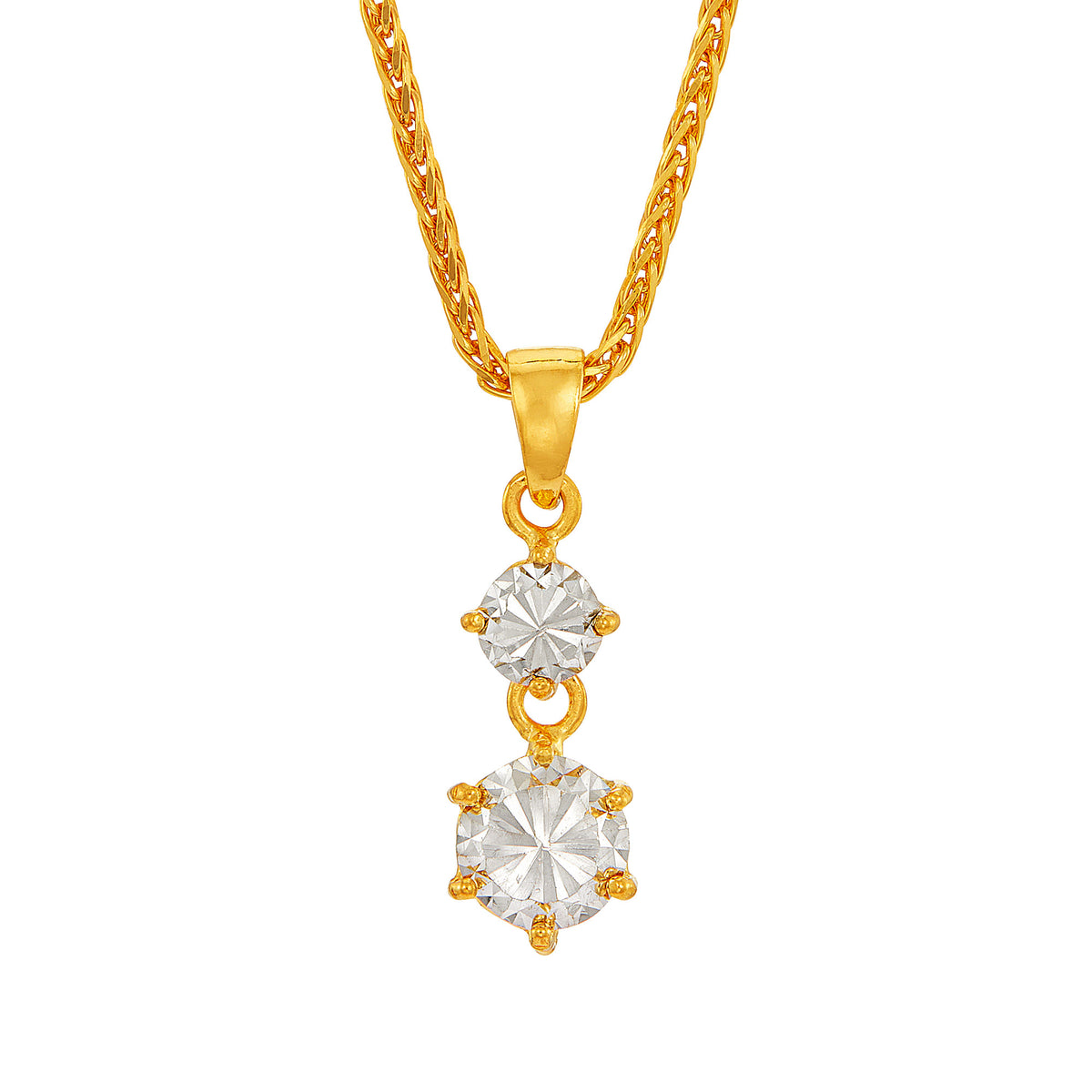 916/22K Yellow and White Gold Pendant 6GP00011025BI