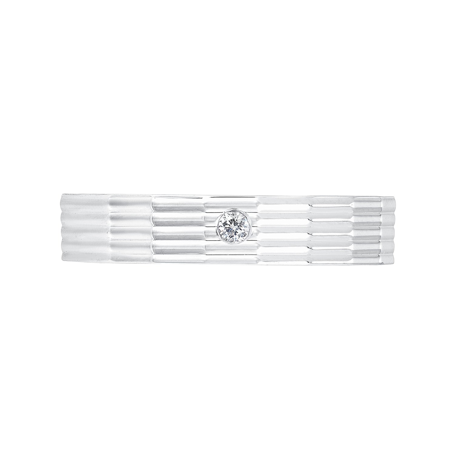 Diamond Men's Ring in 375/9K White Gold A0326
