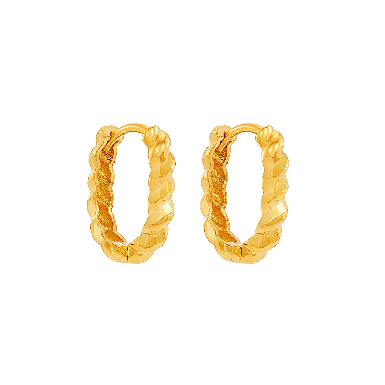 Oro Italia 916 Yellow Gold Earring GE76860425 (22K Gold)