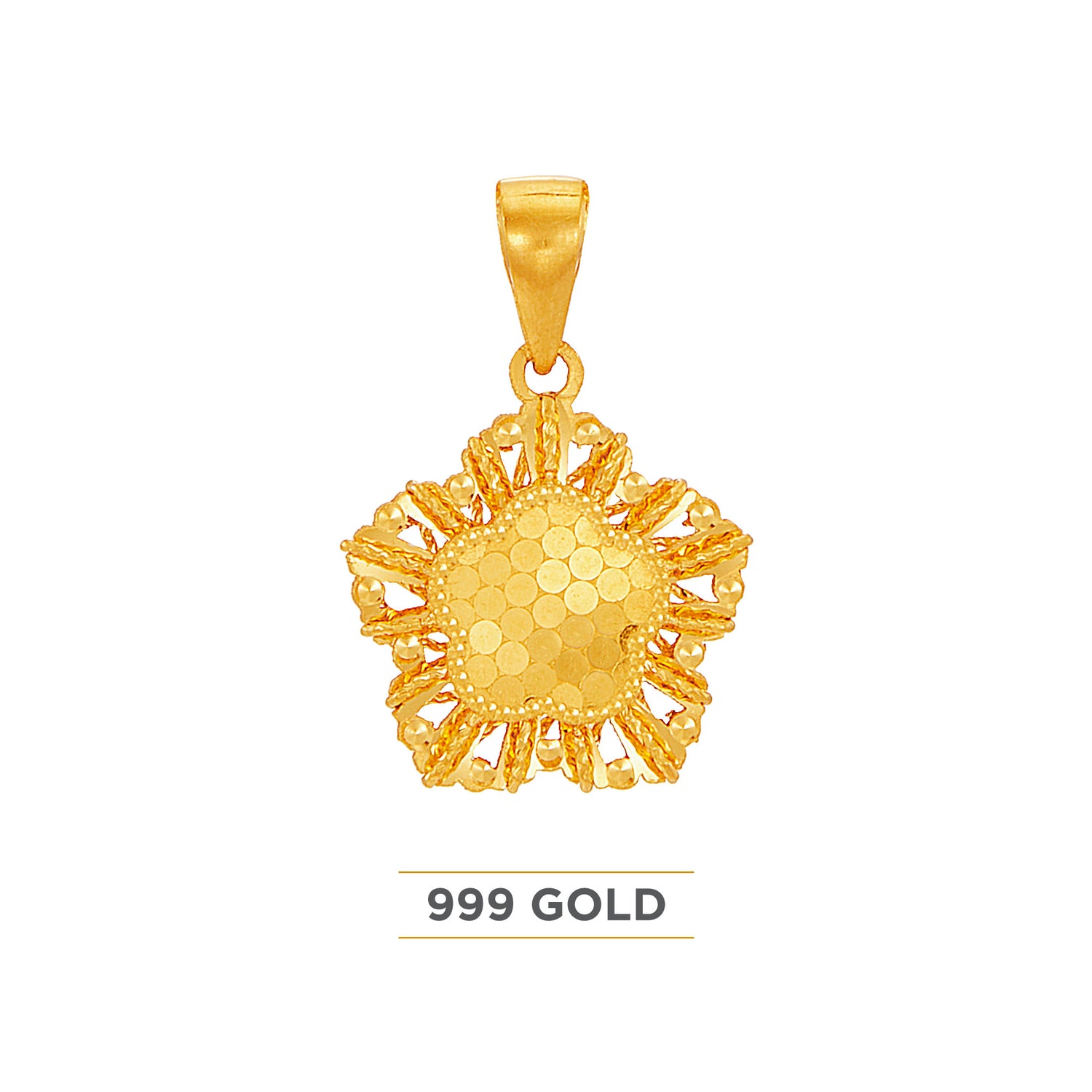 999/24K Yellow Gold Pendant 9GP01791225