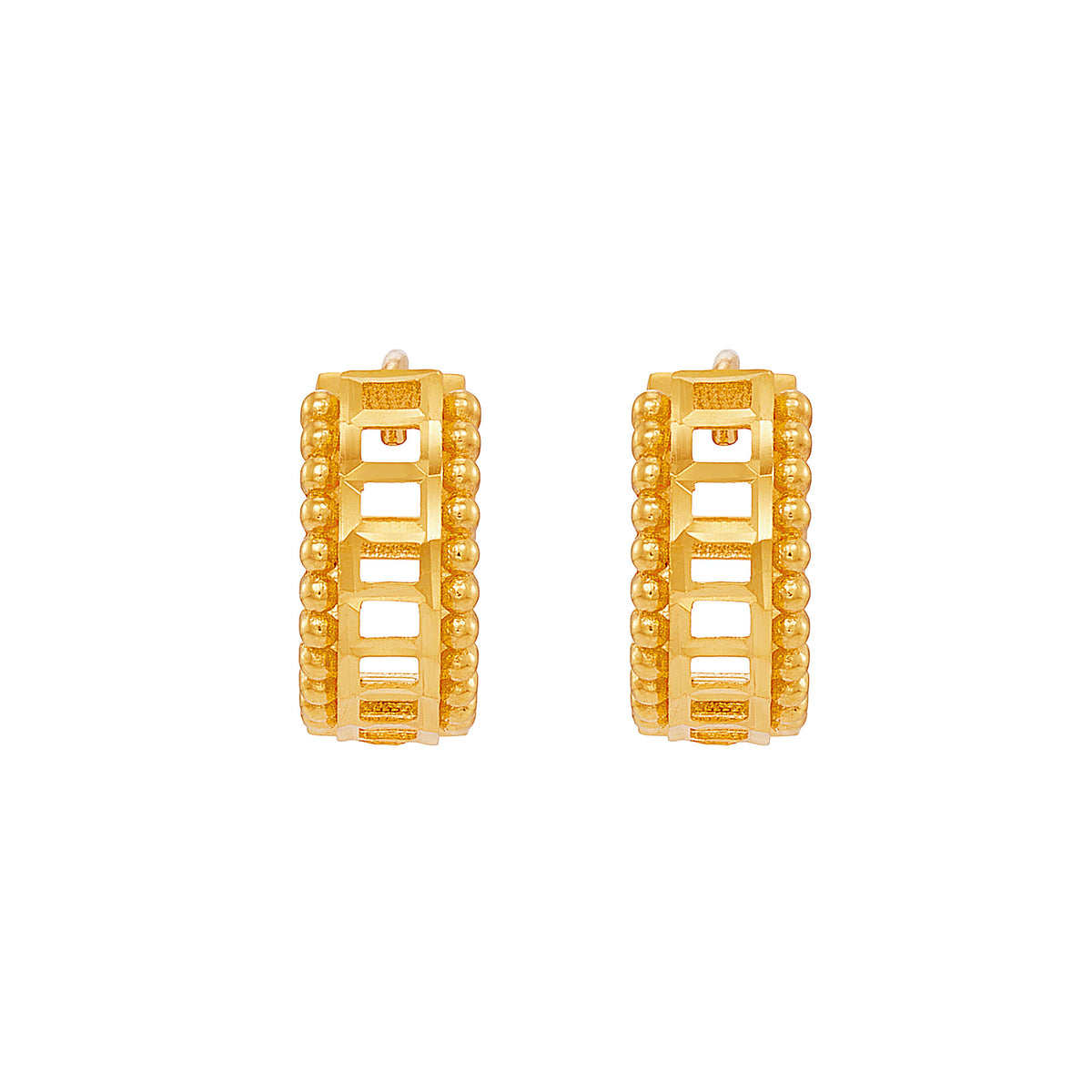 Oro Italia 916 Yellow Gold Earrings GE77050525 (22K Gold)