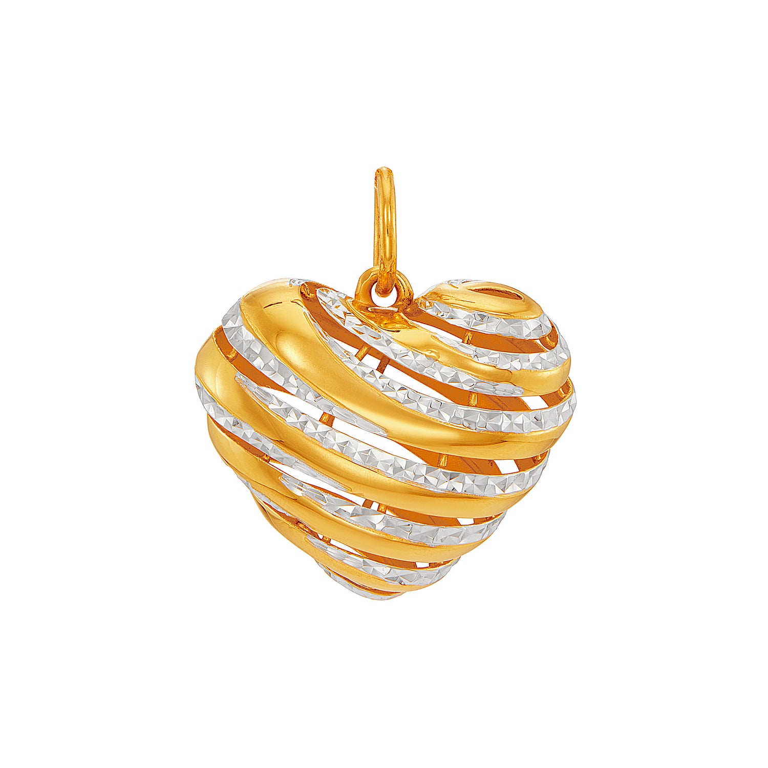 916/22K Yellow and White Gold Pendant 6400001YWM