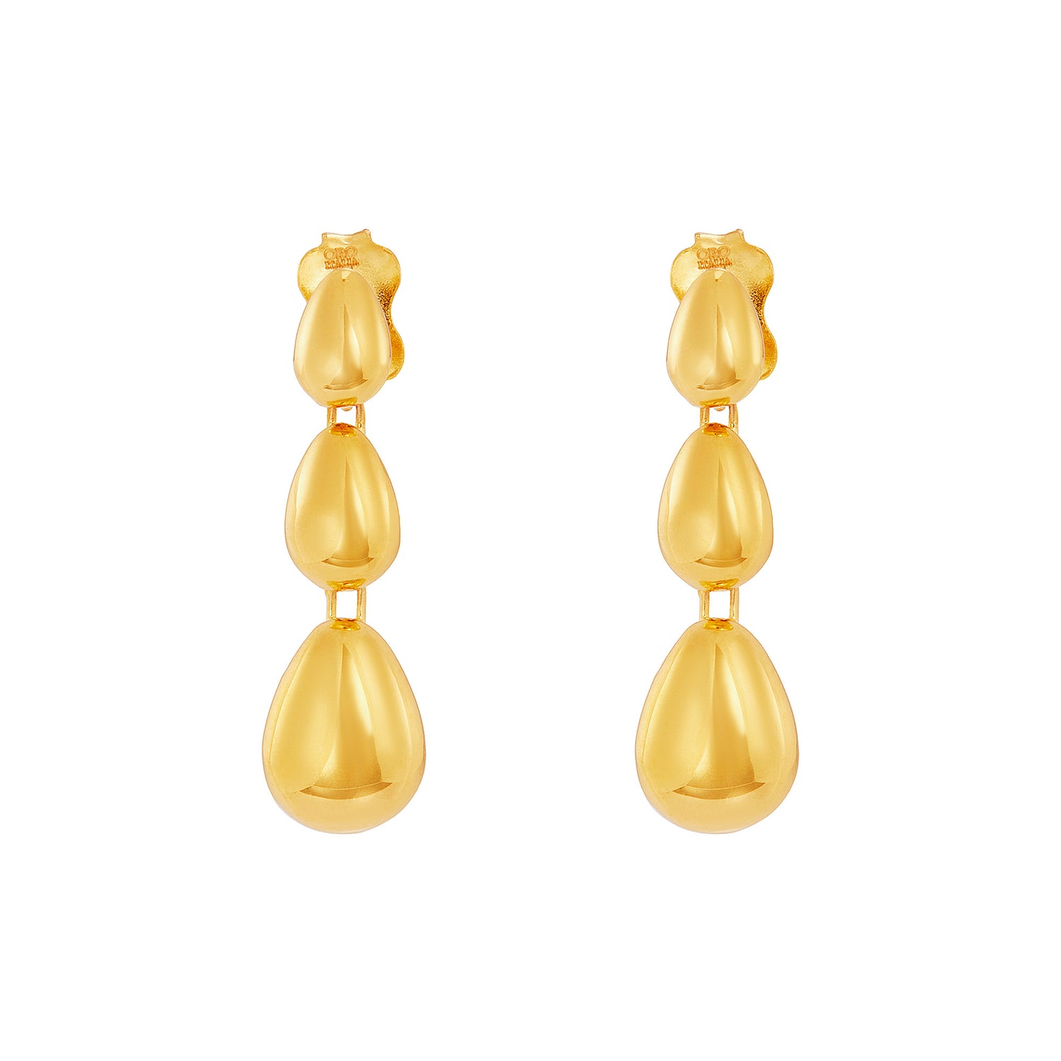 Oro Italia 916 Yellow Gold Earrings GE77200825 (22K Gold)