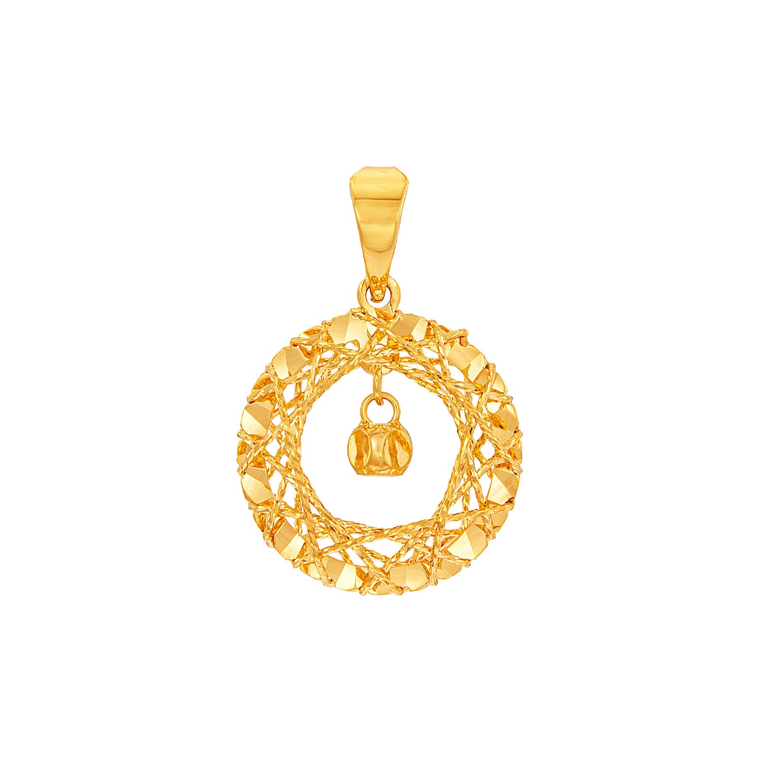 916/22K Yellow Gold Pendant 22HXP040724