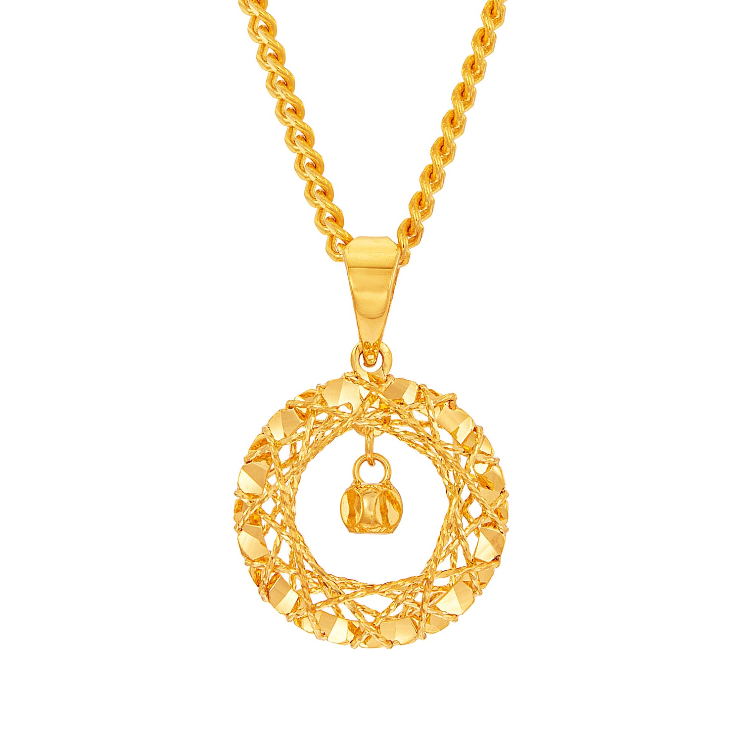 916/22K Yellow Gold Pendant 22HXP040724