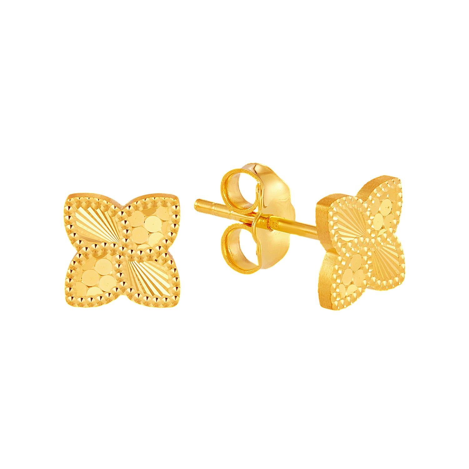 916/22K Yellow Gold Earrings KE15280325