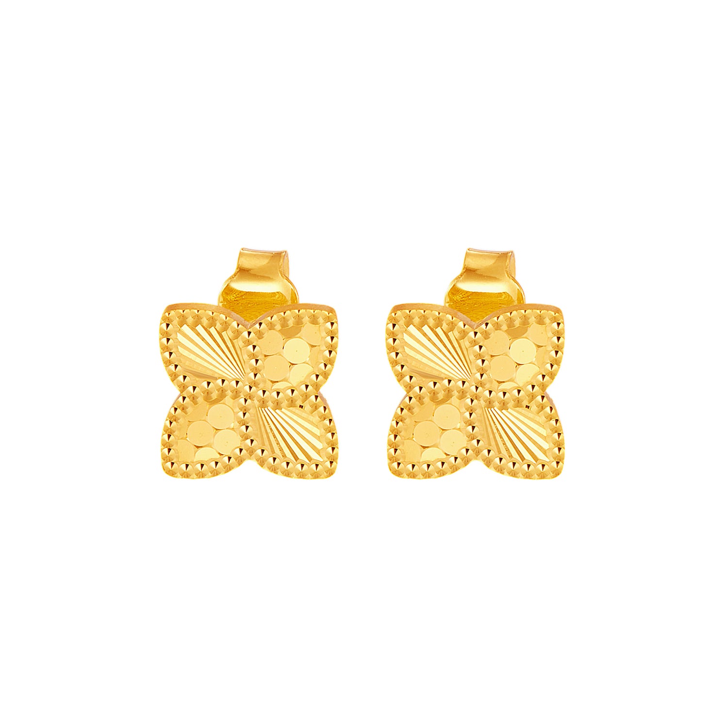 916/22K Yellow Gold Earrings KE15280325