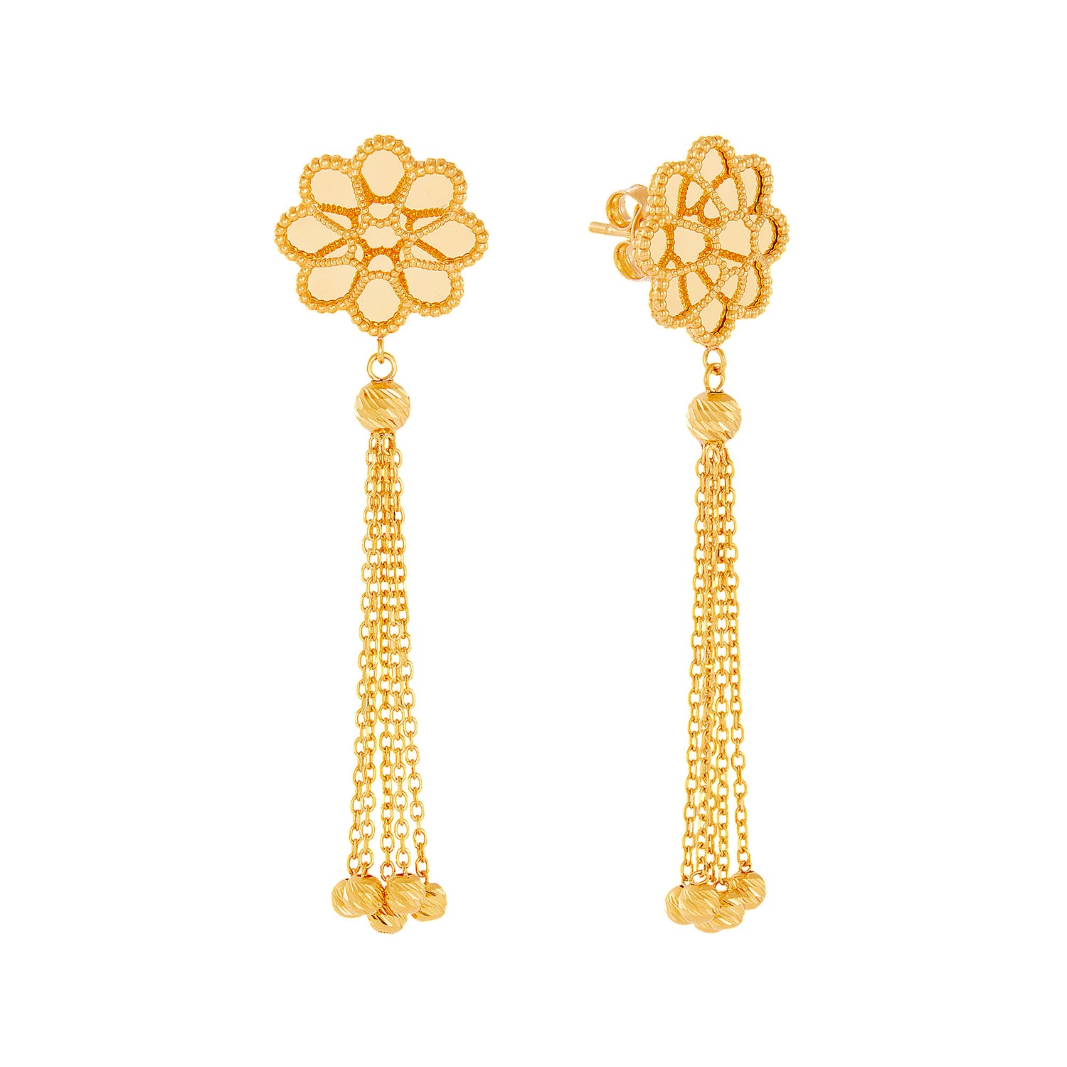Oro Italia 916 Yellow Gold Earrings GE76700325 (22K Gold)