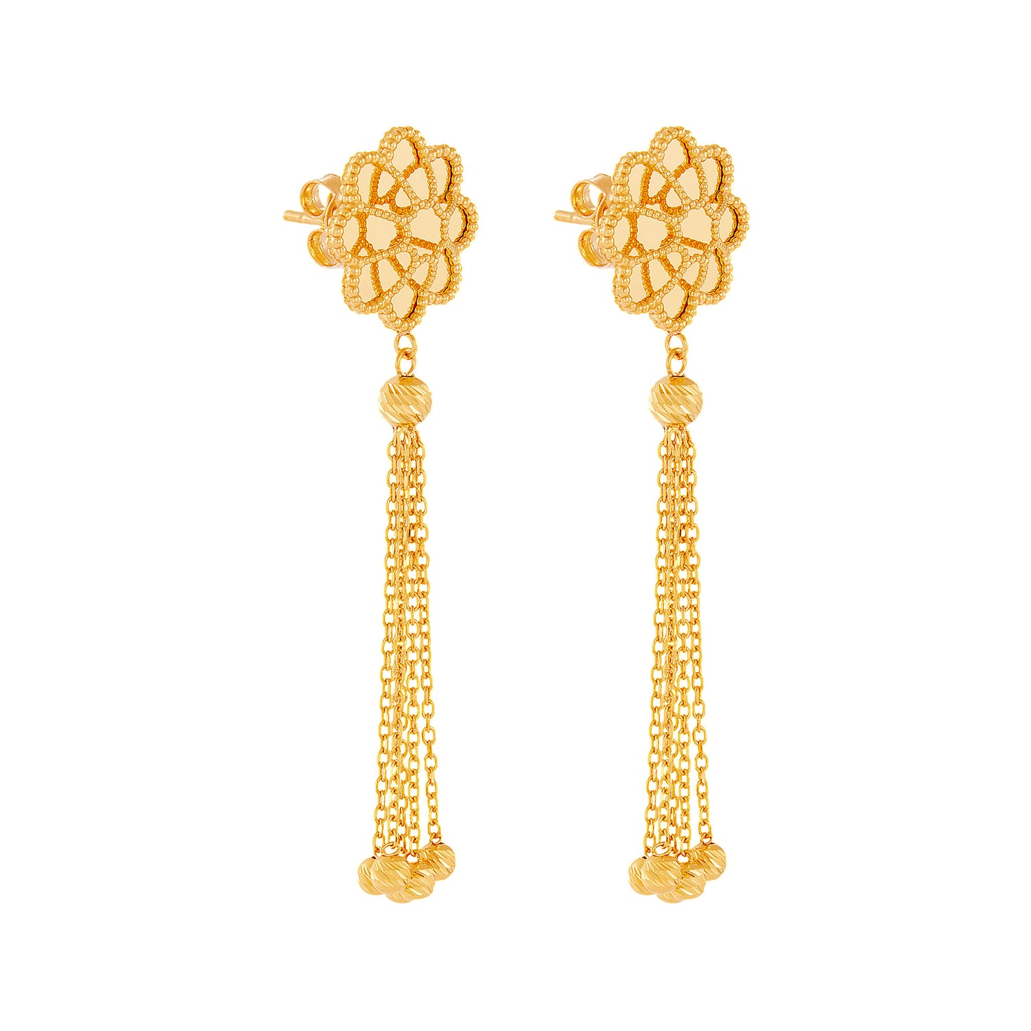 Oro Italia 916 Yellow Gold Earrings GE76700325 (22K Gold)