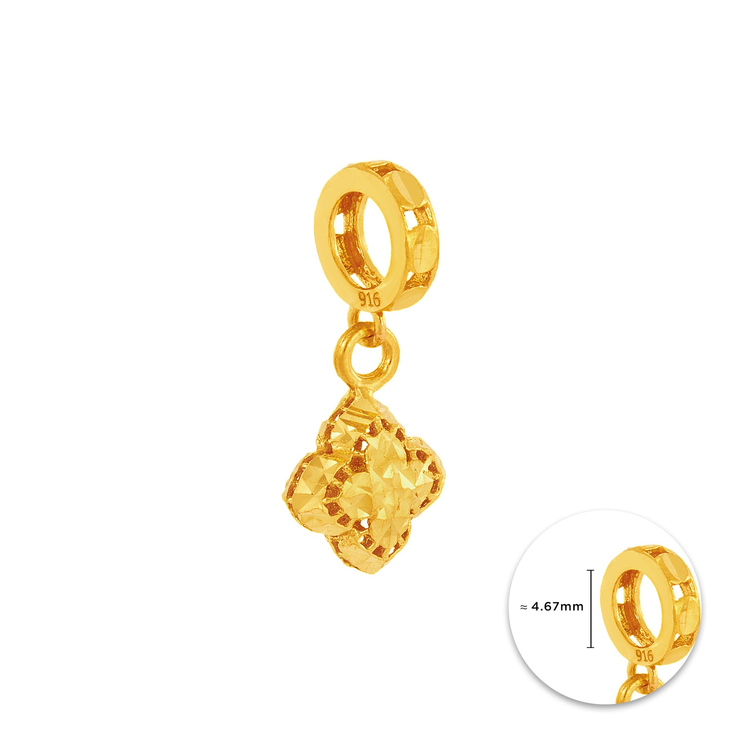 916/22K Yellow Gold Charm AP32060325