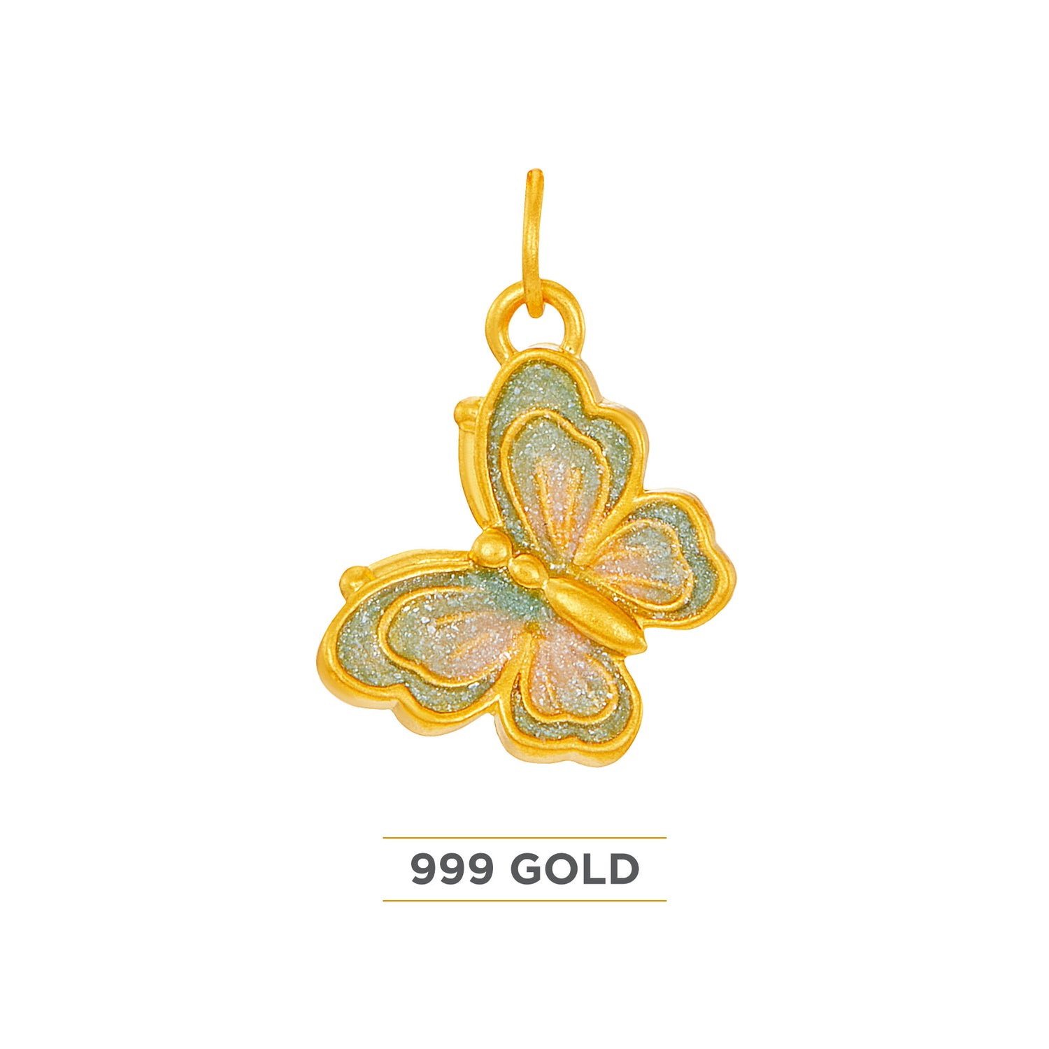 999/24K Yellow Gold Pendant (Butterfly) 9GP01420625